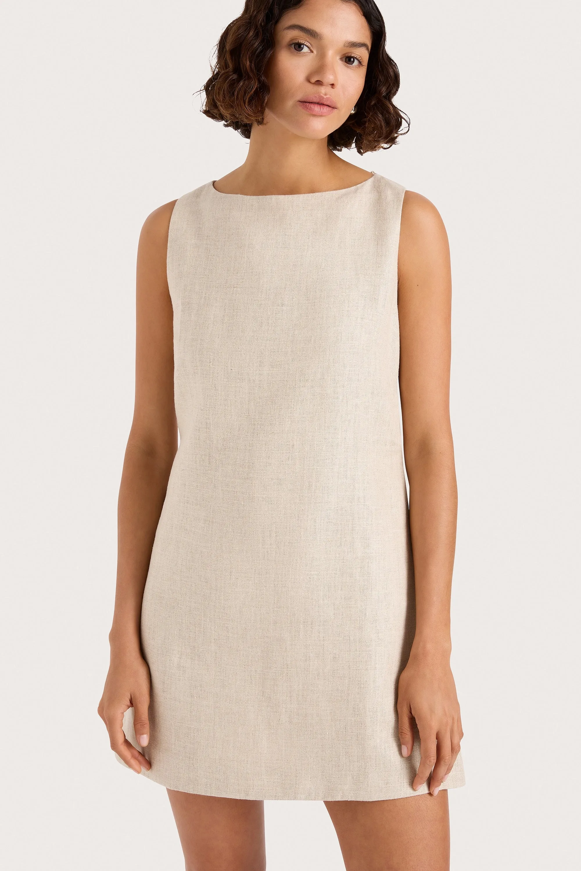 Kelly Mini Dress Natural sold by Faithfull the Brand product image thumbnail 3