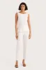 Claudine Pant White sold by Faithfull the Brand