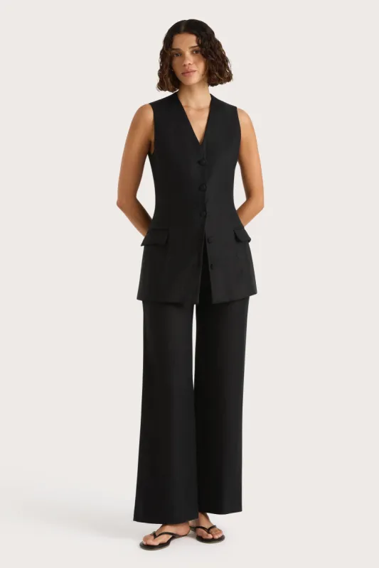 Eloise Vest Black sold by Faithfull the Brand
