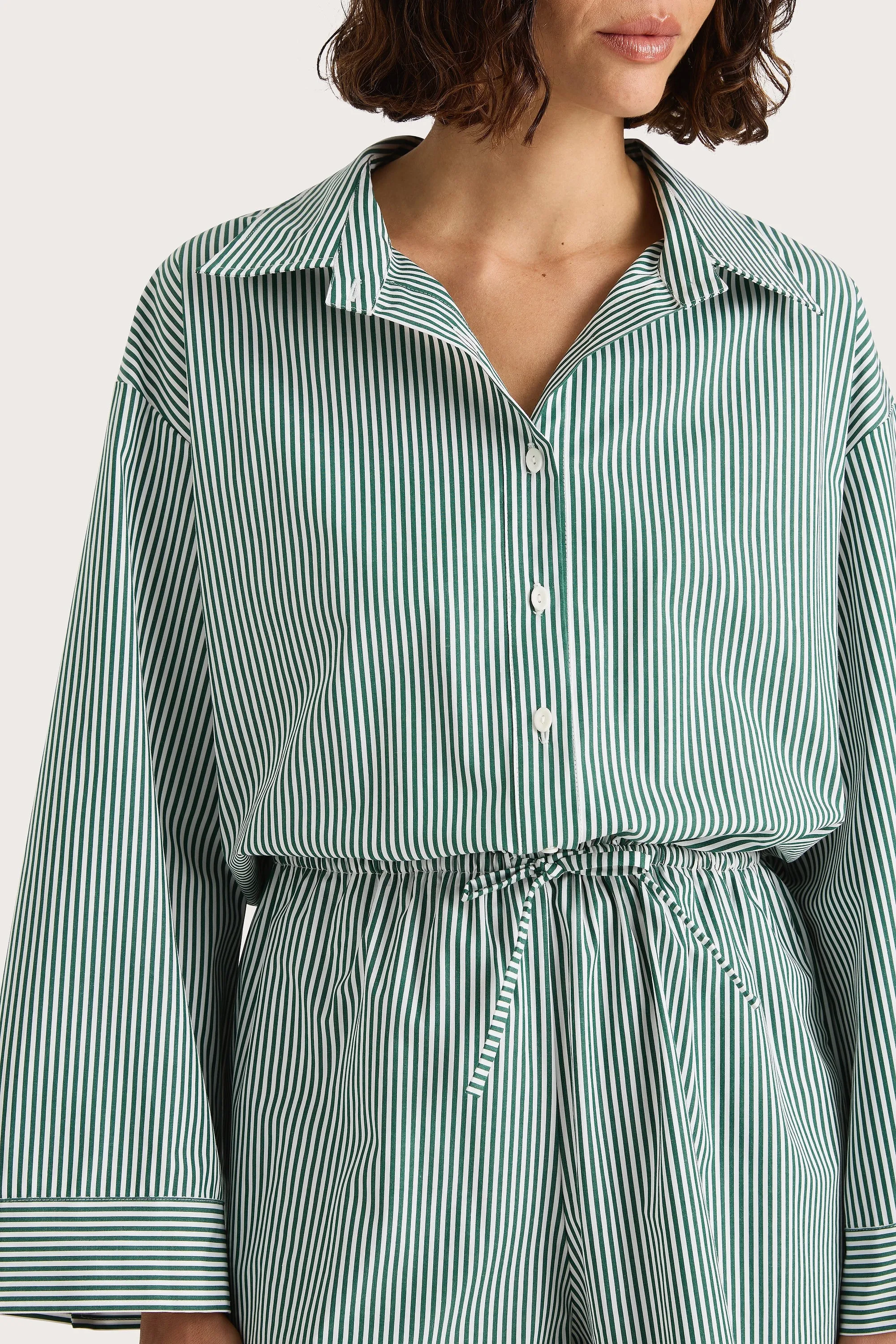 Freja Playsuit Green Stripe - Final Sale sold by Faithfull the Brand product image thumbnail 4