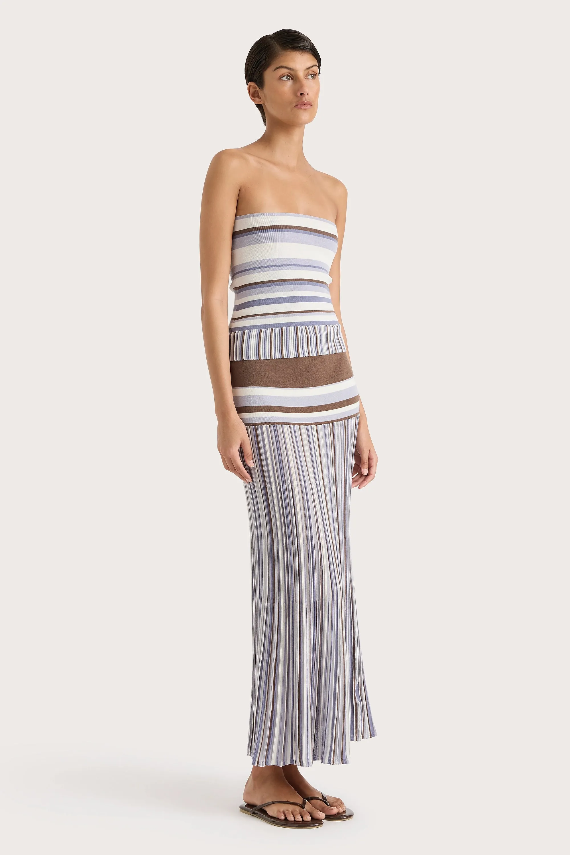 Citara Skirt Pale Blue Stripe - Final Sale sold by Faithfull the Brand product image thumbnail 4