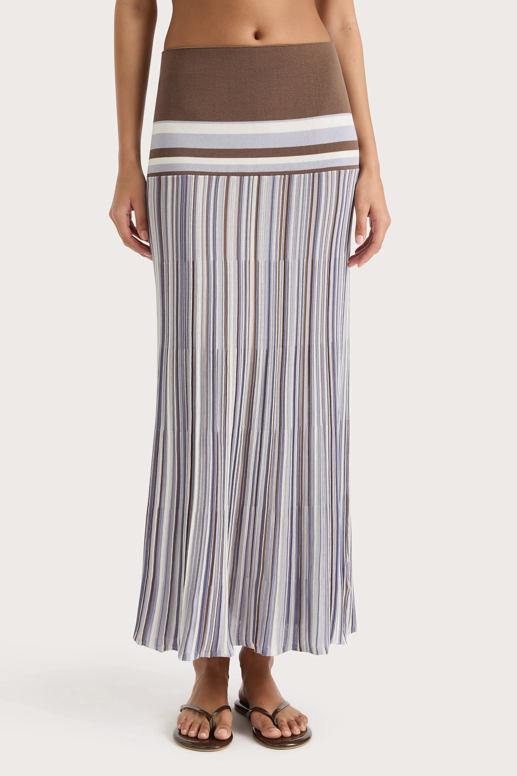 Citara Skirt Pale Blue Stripe - Final Sale sold by Faithfull the Brand product image thumbnail 3