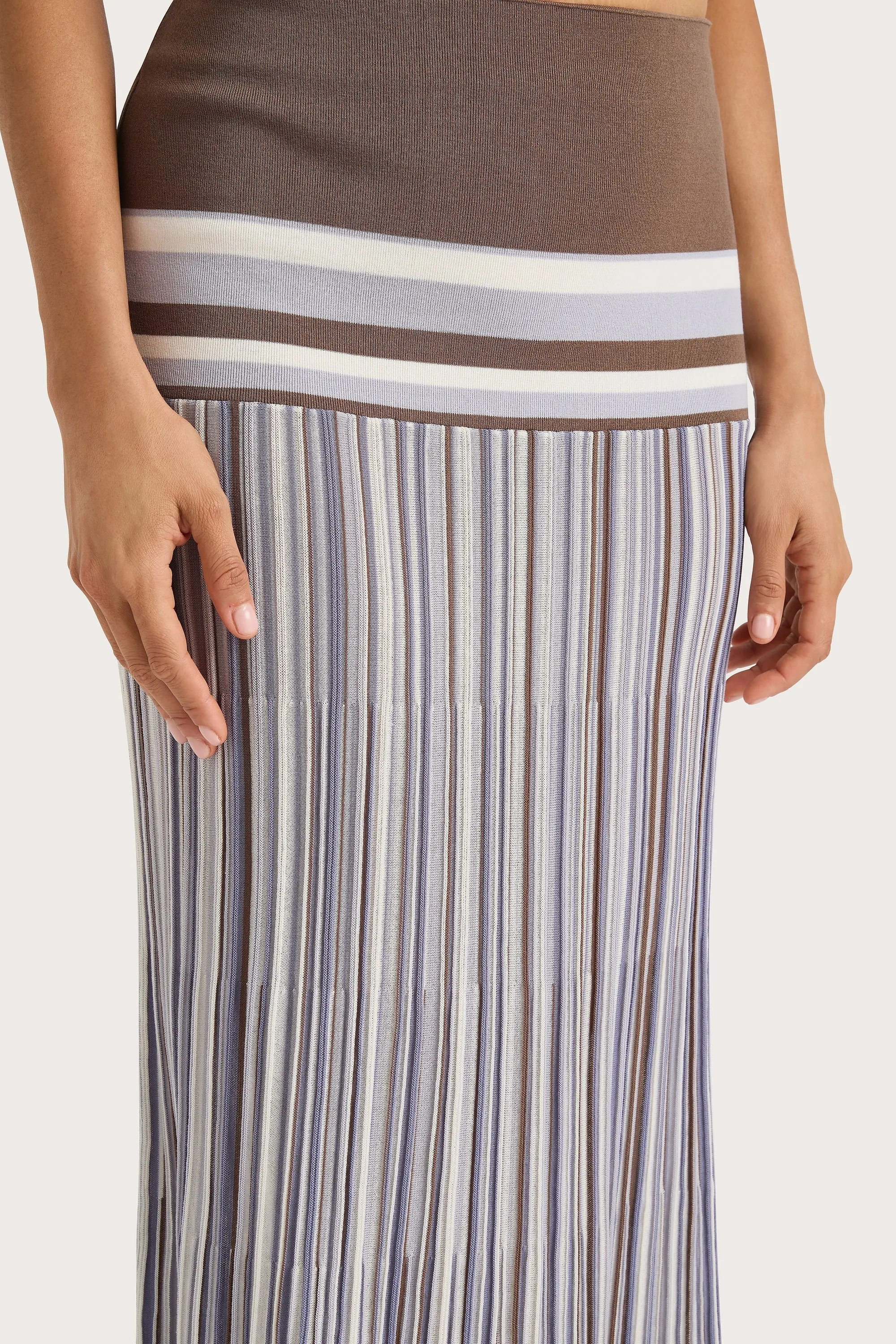 Citara Skirt Pale Blue Stripe - Final Sale sold by Faithfull the Brand product image thumbnail 2
