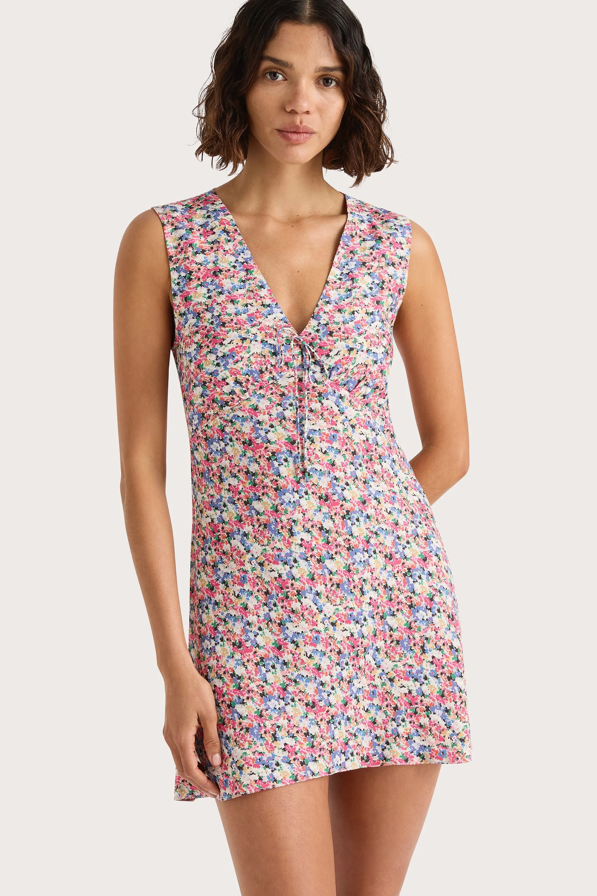 Josephine Mini Dress Valerie Floral Multi - Final Sale sold by Faithfull the Brand product image thumbnail 3