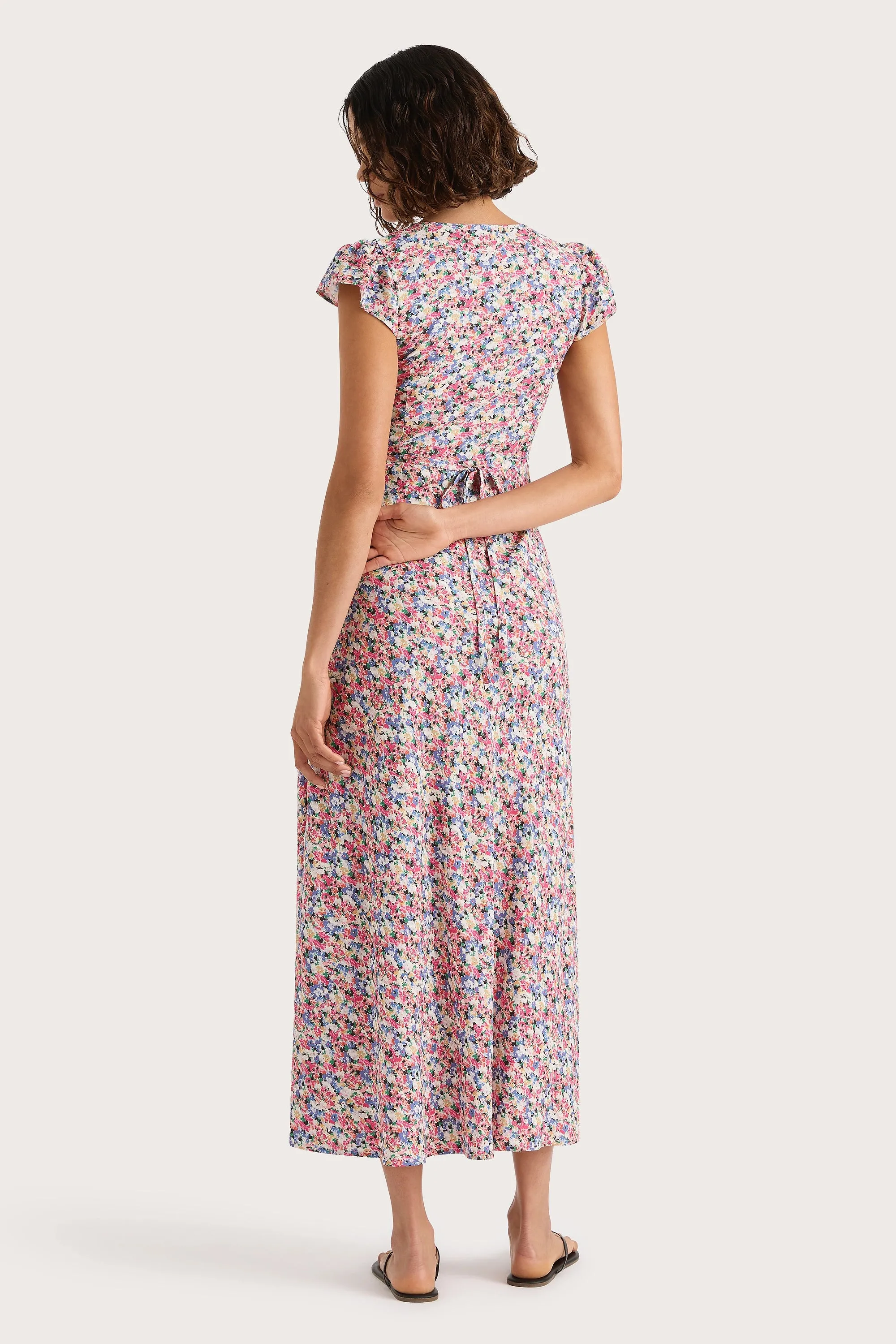 Esson Midi Dress Valerie Floral Multi - Final Sale sold by Faithfull the Brand product image thumbnail 5