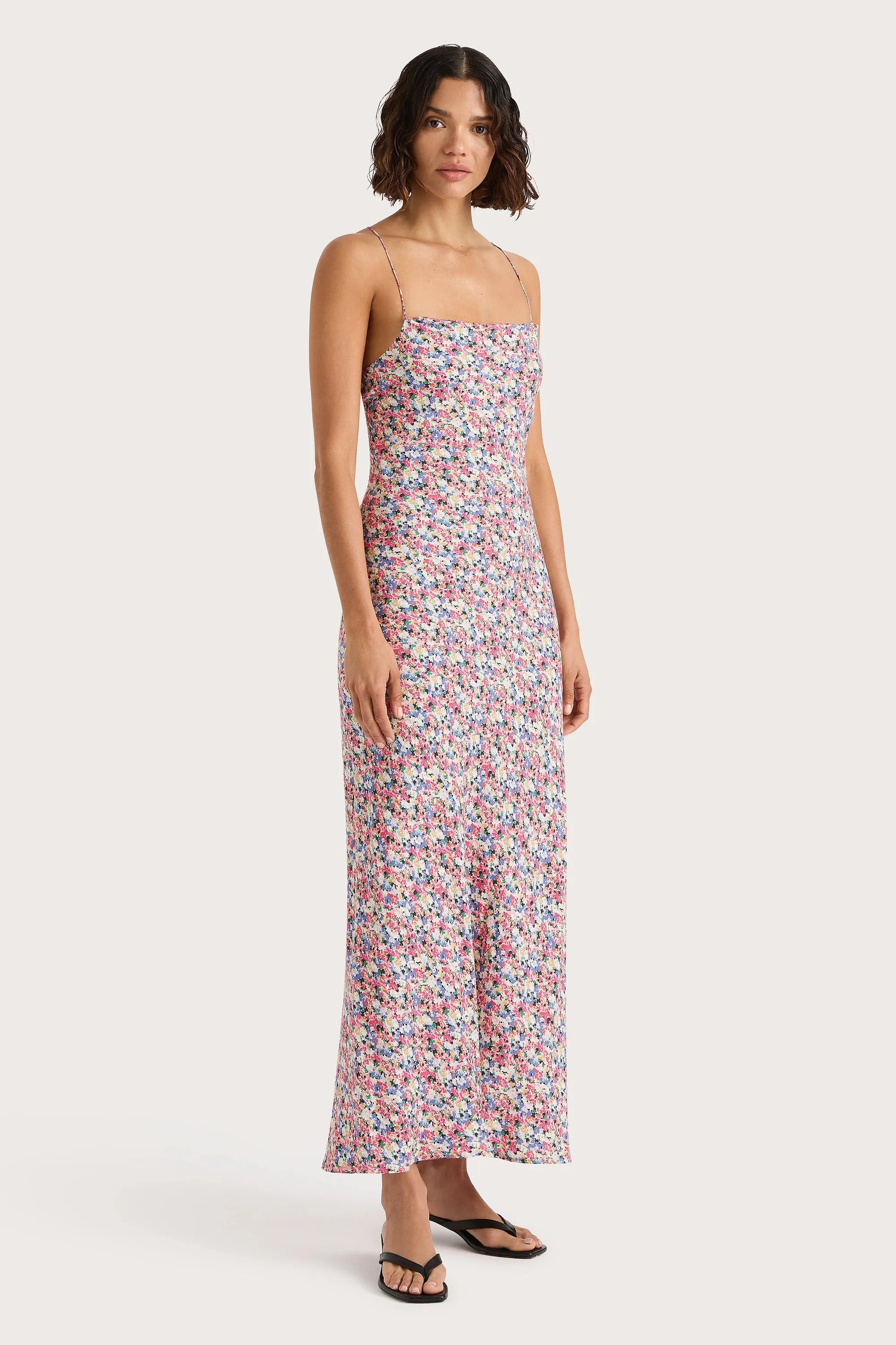 Lusia Midi Dress Valerie Floral Multi - Final Sale sold by Faithfull the Brand product image thumbnail 3
