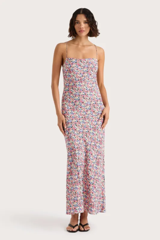 Lusia Midi Dress Valerie Floral Multi sold by Faithfull the Brand