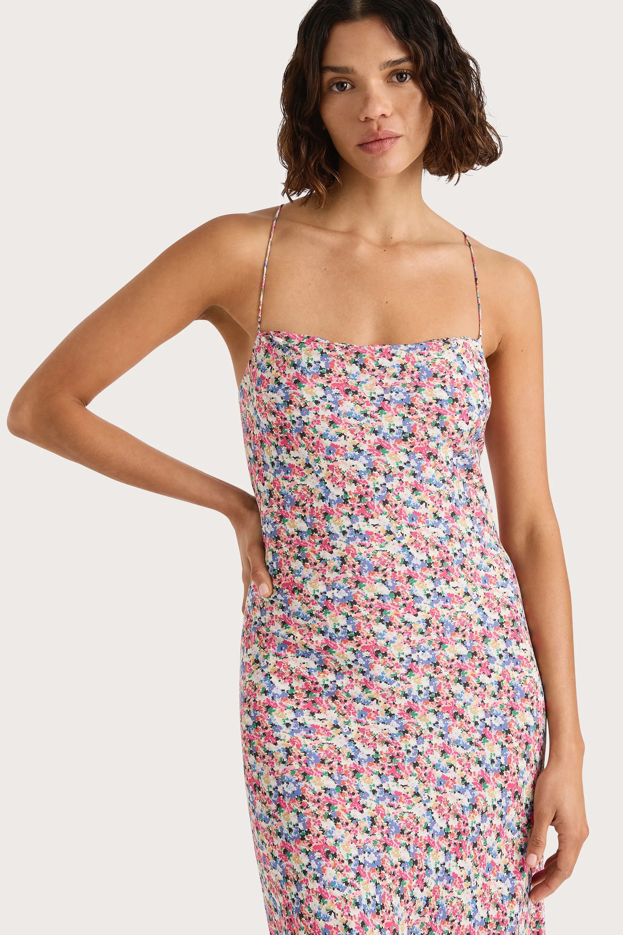 Lusia Midi Dress Valerie Floral Multi - Final Sale sold by Faithfull the Brand product image thumbnail 2