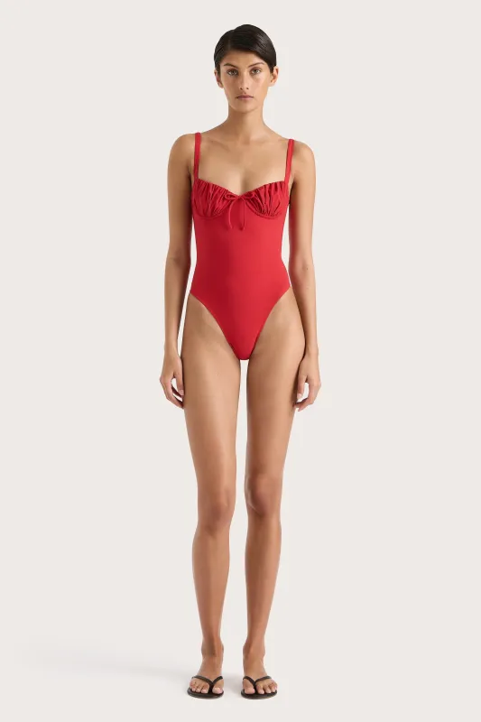 Dinard One Piece Red - Final Sale sold by Faithfull the Brand