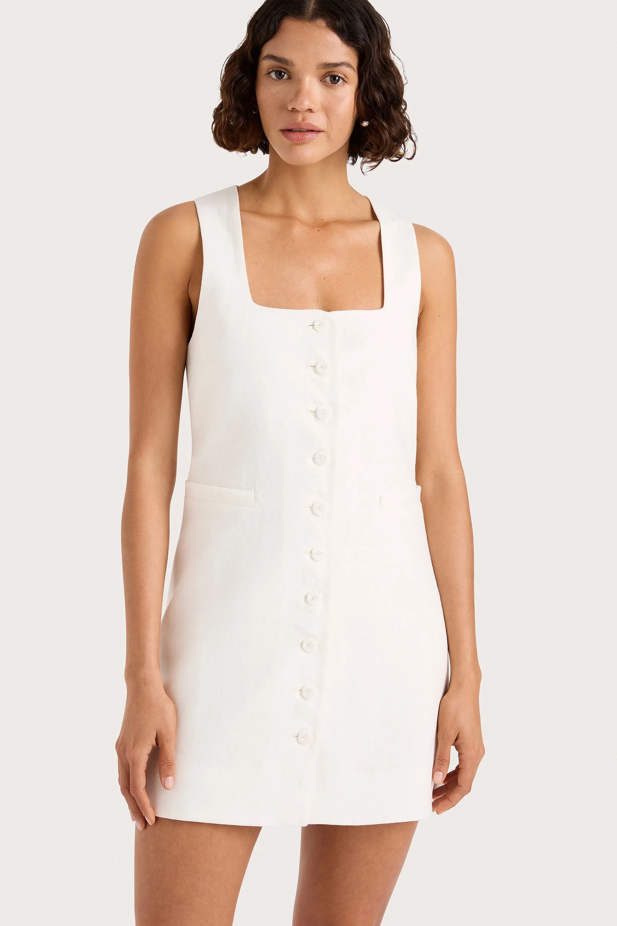 Jaques Mini Dress White sold by Faithfull the Brand product image thumbnail 2