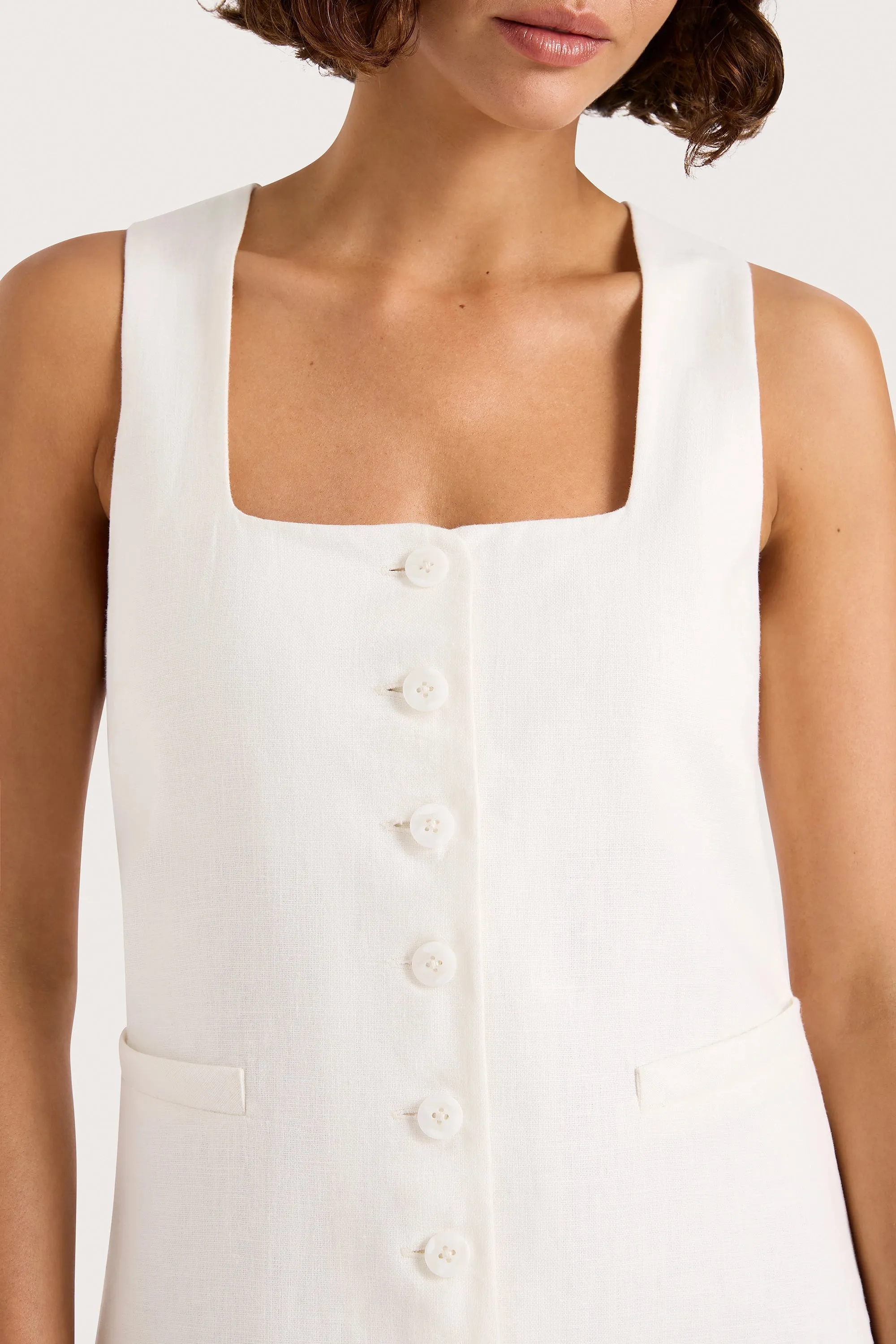 Jaques Mini Dress White sold by Faithfull the Brand product image thumbnail 3