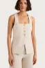 Jackie Vest Natural sold by Faithfull the Brand