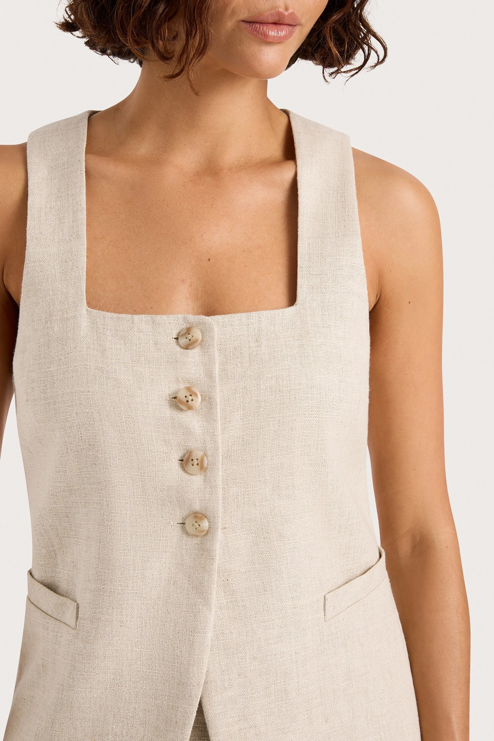 Jackie Vest Natural sold by Faithfull the Brand product image thumbnail 3
