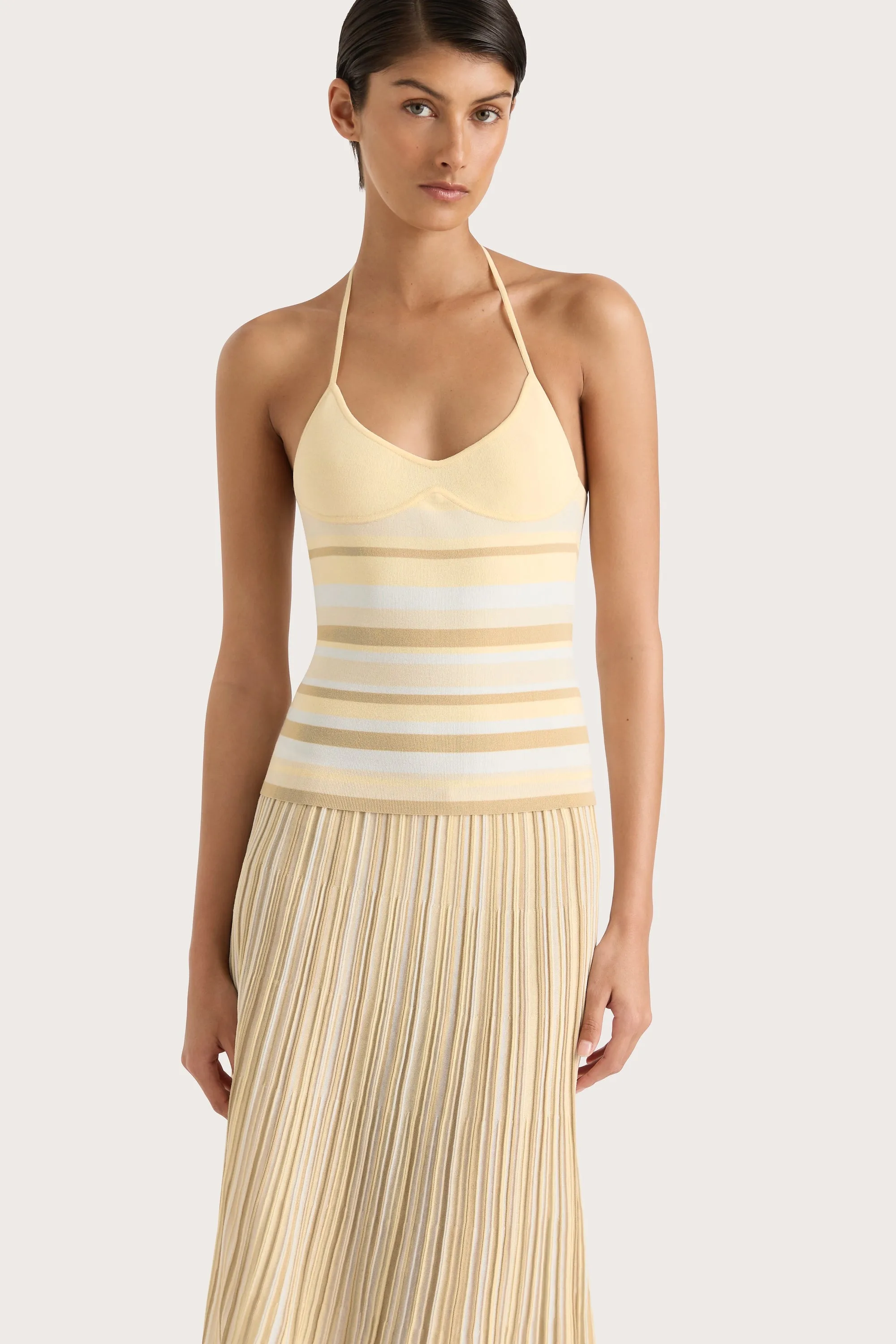 Citara Halter Top Butter Stripe - Final Sale sold by Faithfull the Brand product image thumbnail 4