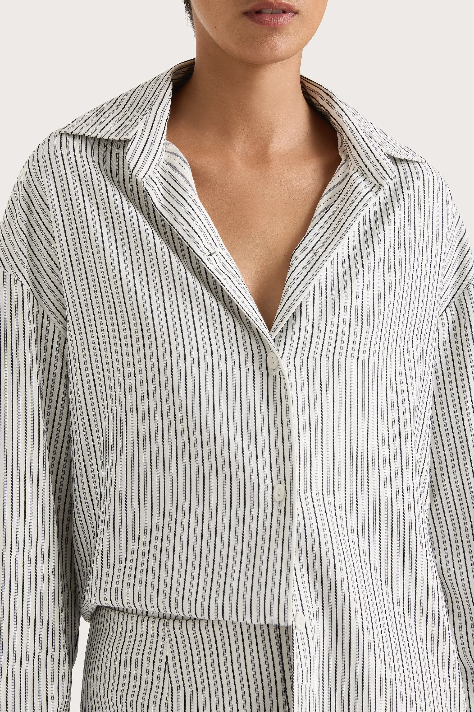 En Vau Shirt Navy Stripe - Final Sale sold by Faithfull the Brand product image thumbnail 4