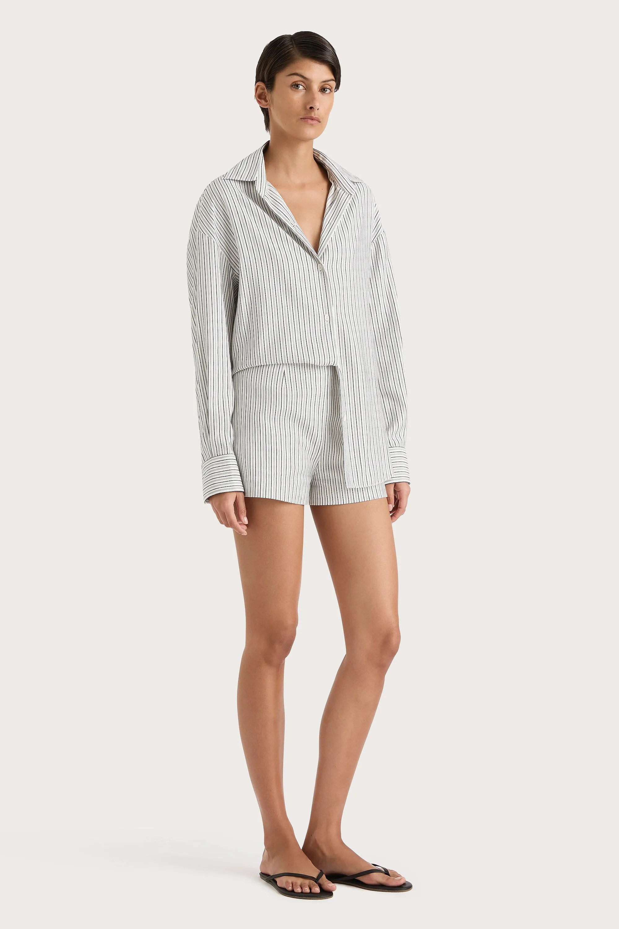 En Vau Shirt Navy Stripe - Final Sale sold by Faithfull the Brand product image thumbnail 2