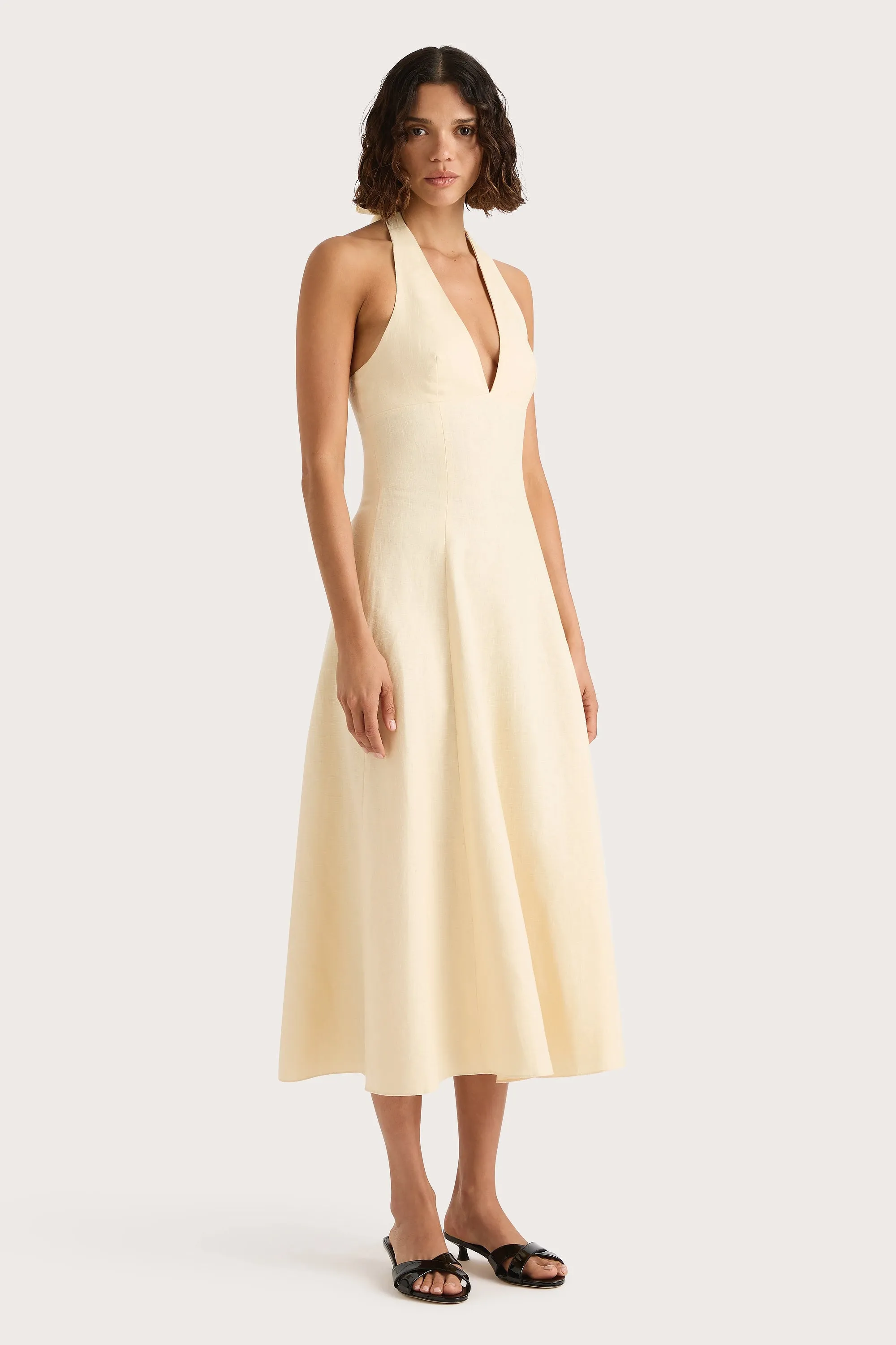 Marais Midi Dress Butter - Final Sale sold by Faithfull the Brand product image thumbnail 2