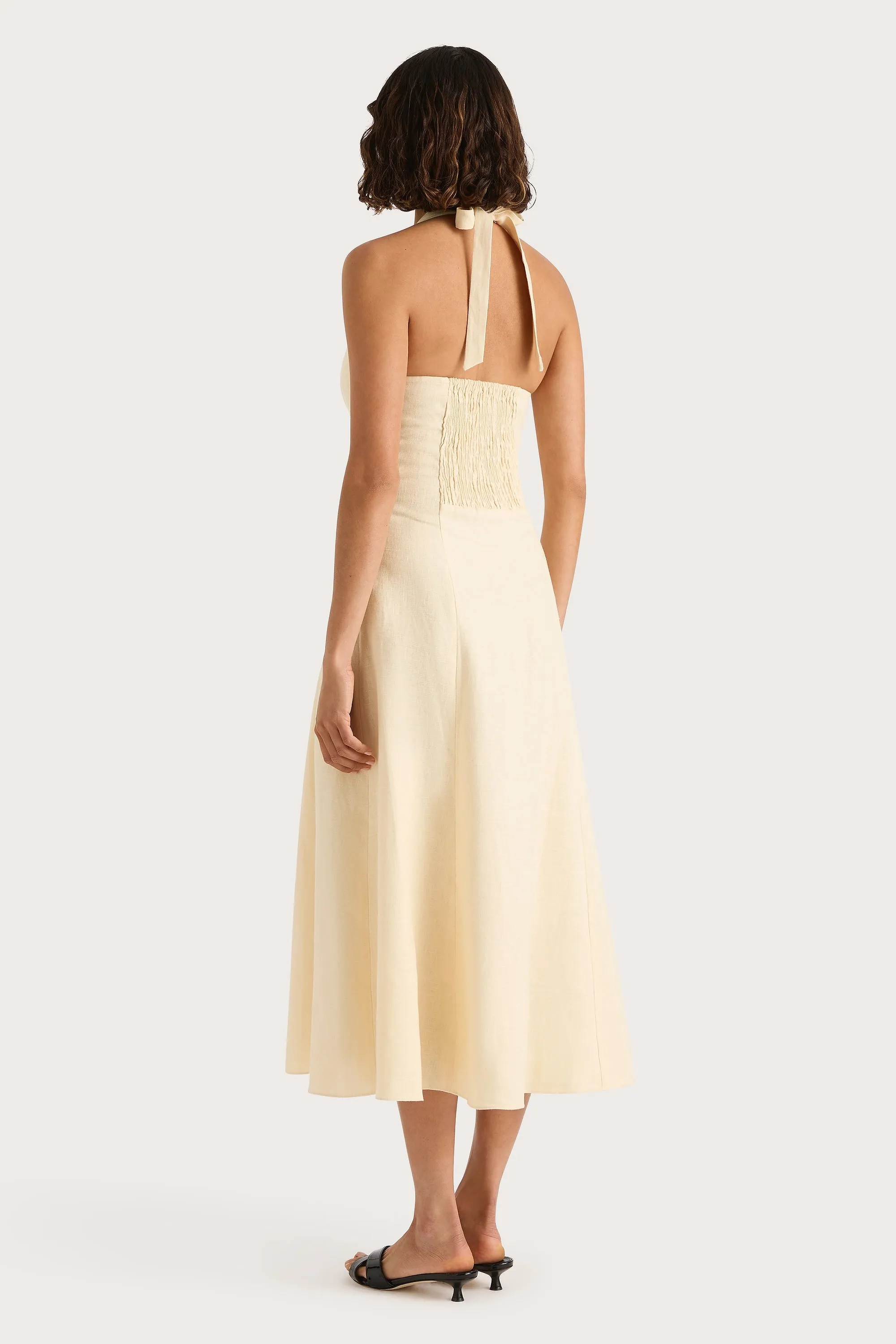 Marais Midi Dress Butter - Final Sale sold by Faithfull the Brand product image thumbnail 5