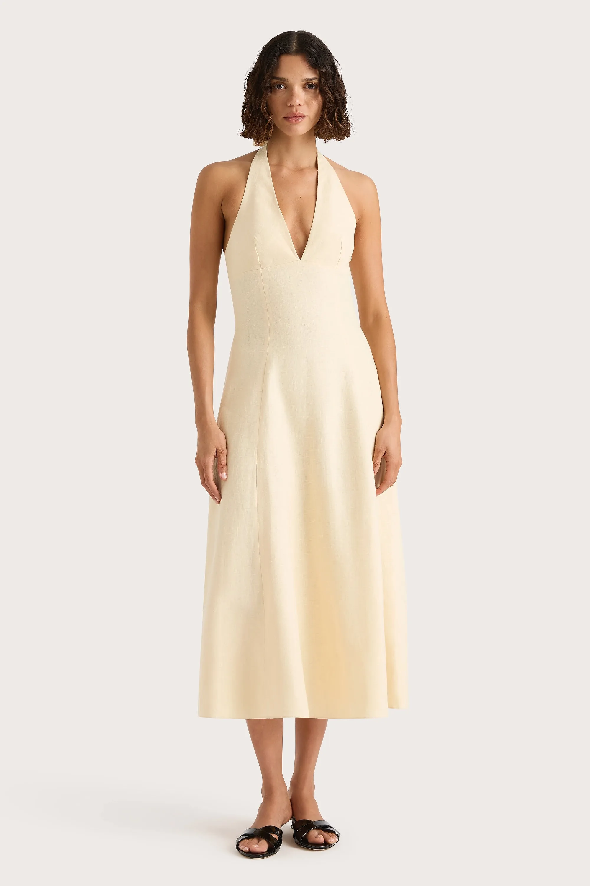 Marais Midi Dress Butter - Final Sale sold by Faithfull the Brand
