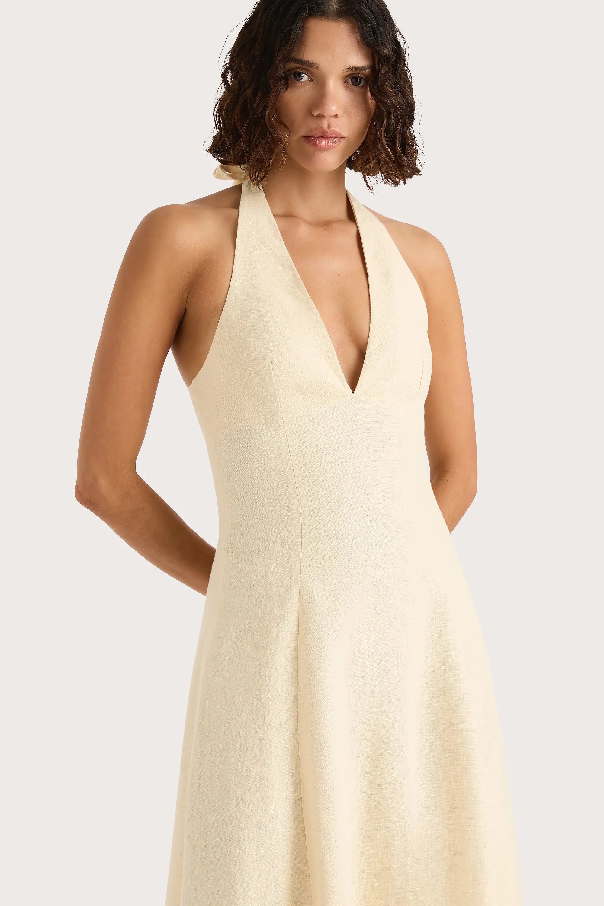 Marais Midi Dress Butter - Final Sale sold by Faithfull the Brand product image thumbnail 3