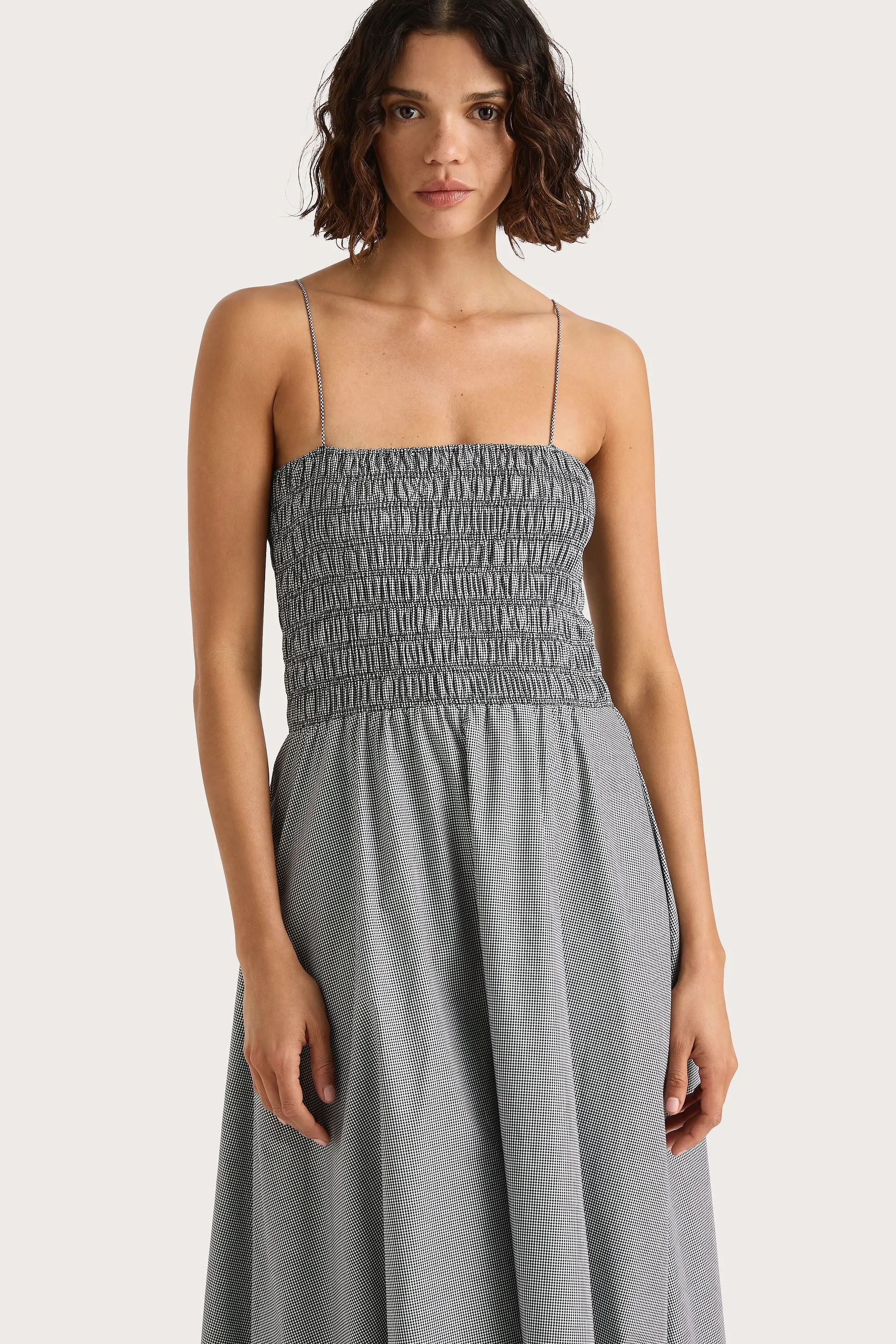 Lida Maxi Dress Gingham Black - Final Sale sold by Faithfull the Brand product image thumbnail 3