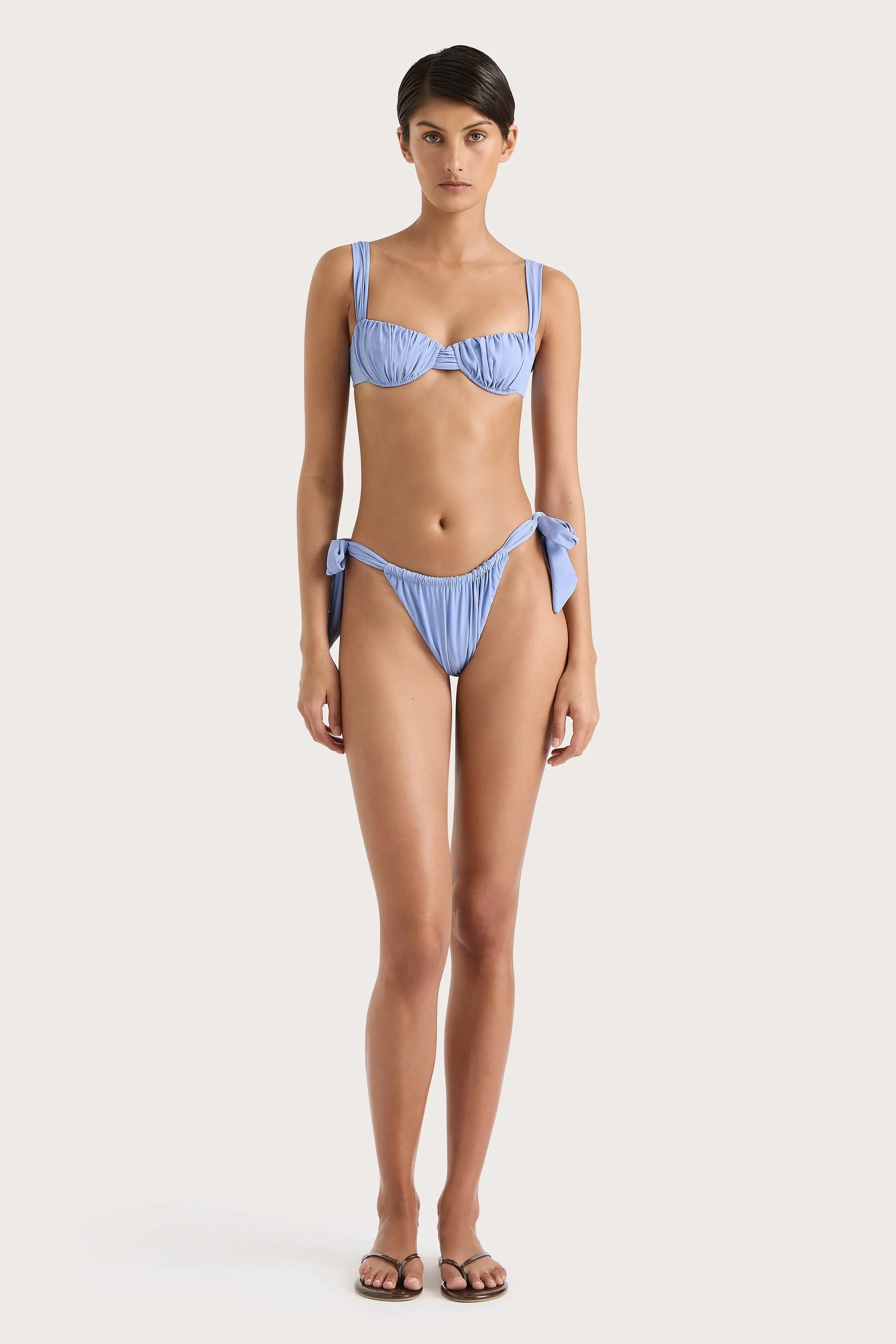 Sol Bikini Top Blue - Final Sale sold by Faithfull the Brand