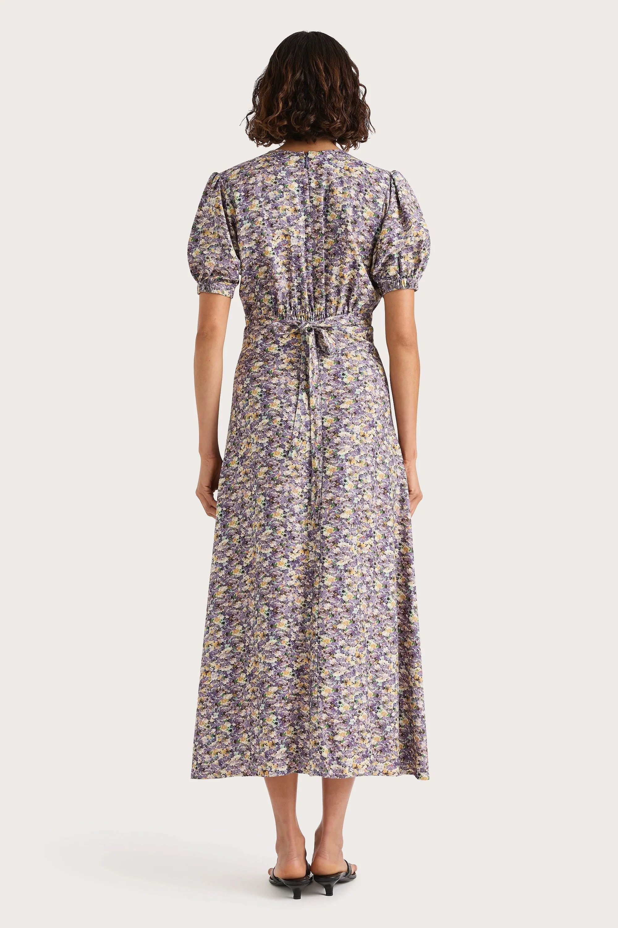 Bellavista Midi Dress Valerie Floral Purple - Final Sale sold by Faithfull the Brand product image thumbnail 5