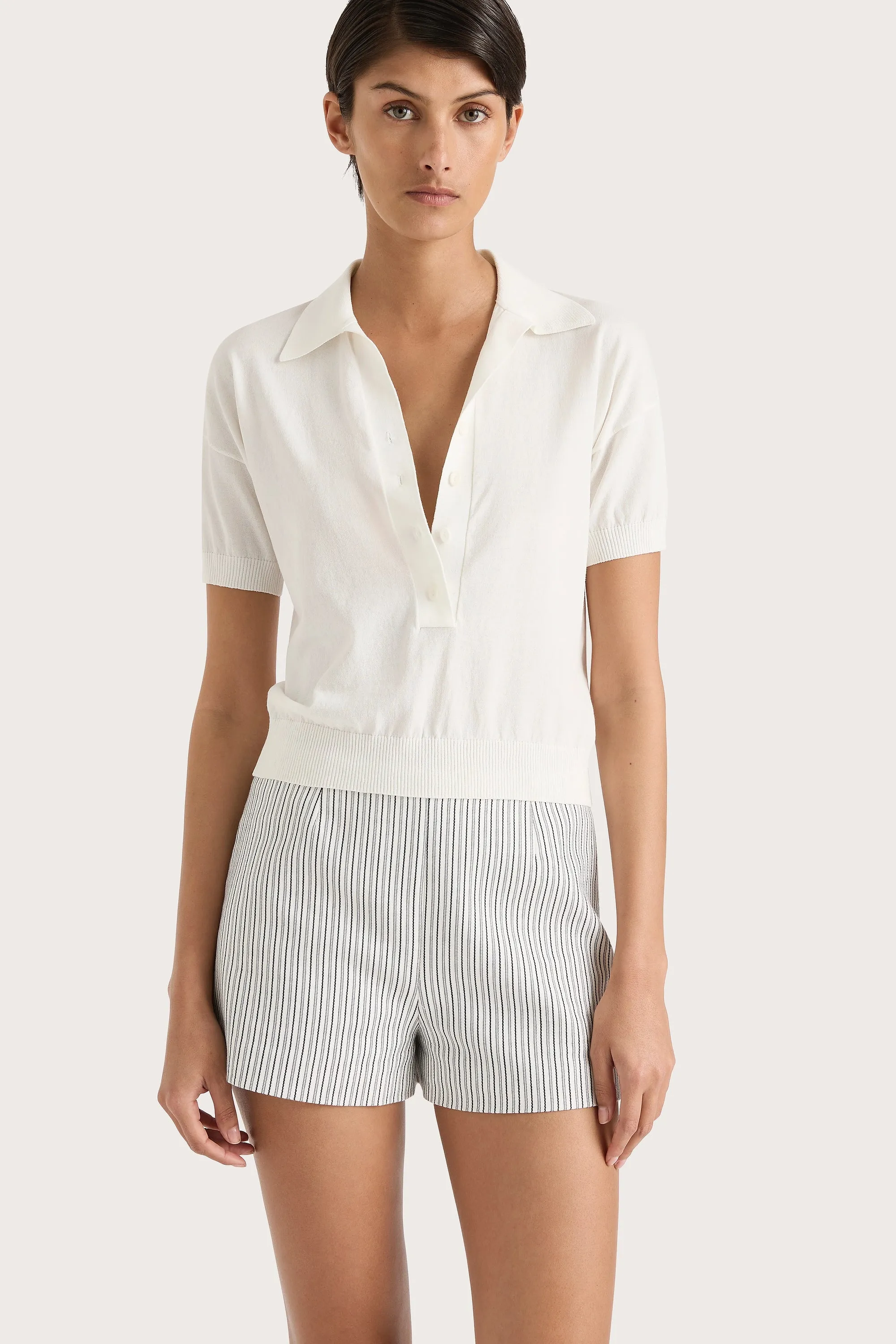 Sable Polo Shirt White - Final Sale sold by Faithfull the Brand product image thumbnail 4