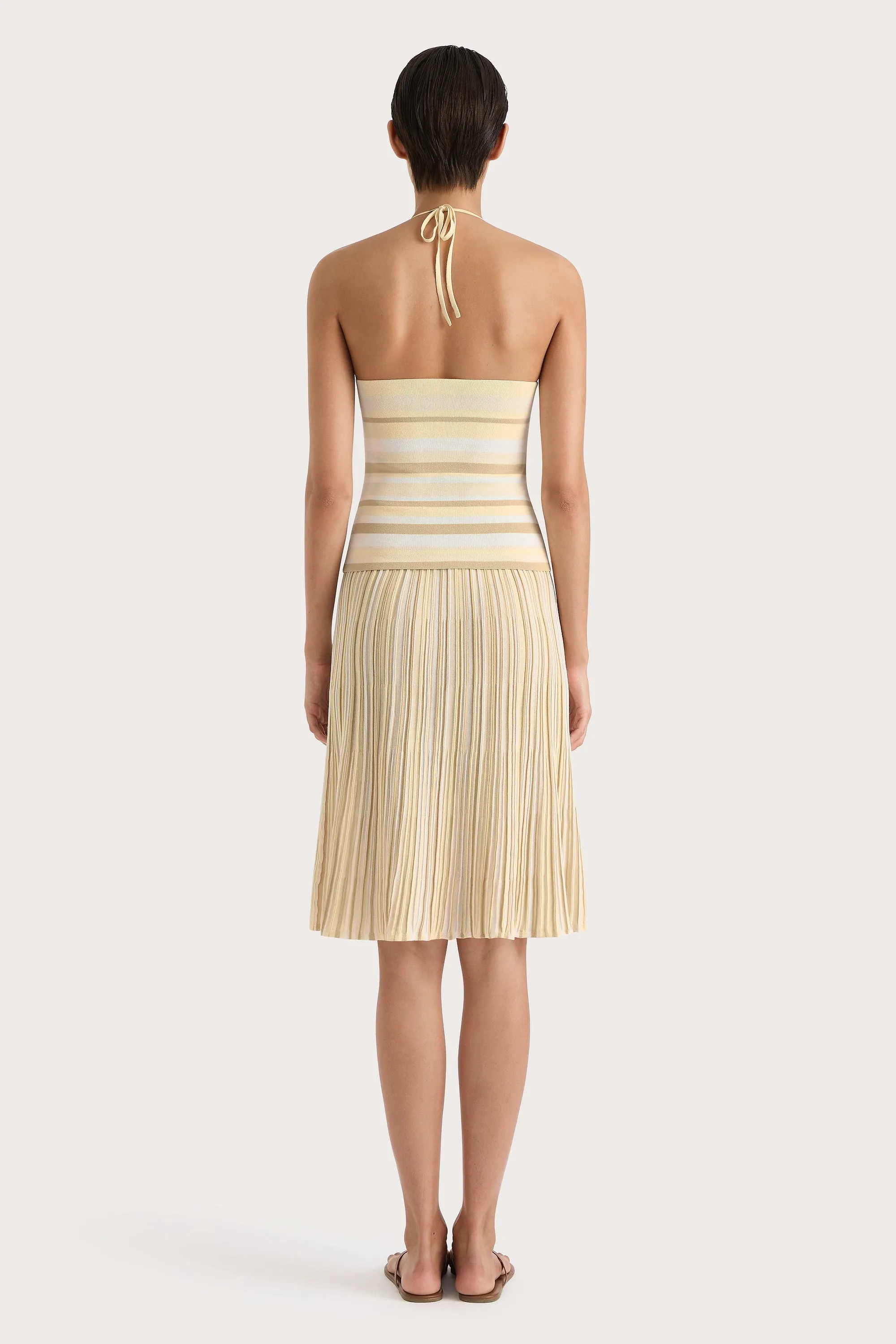 Citara Drawstring Skirt Butter Stripe - Final Sale sold by Faithfull the Brand product image thumbnail 5
