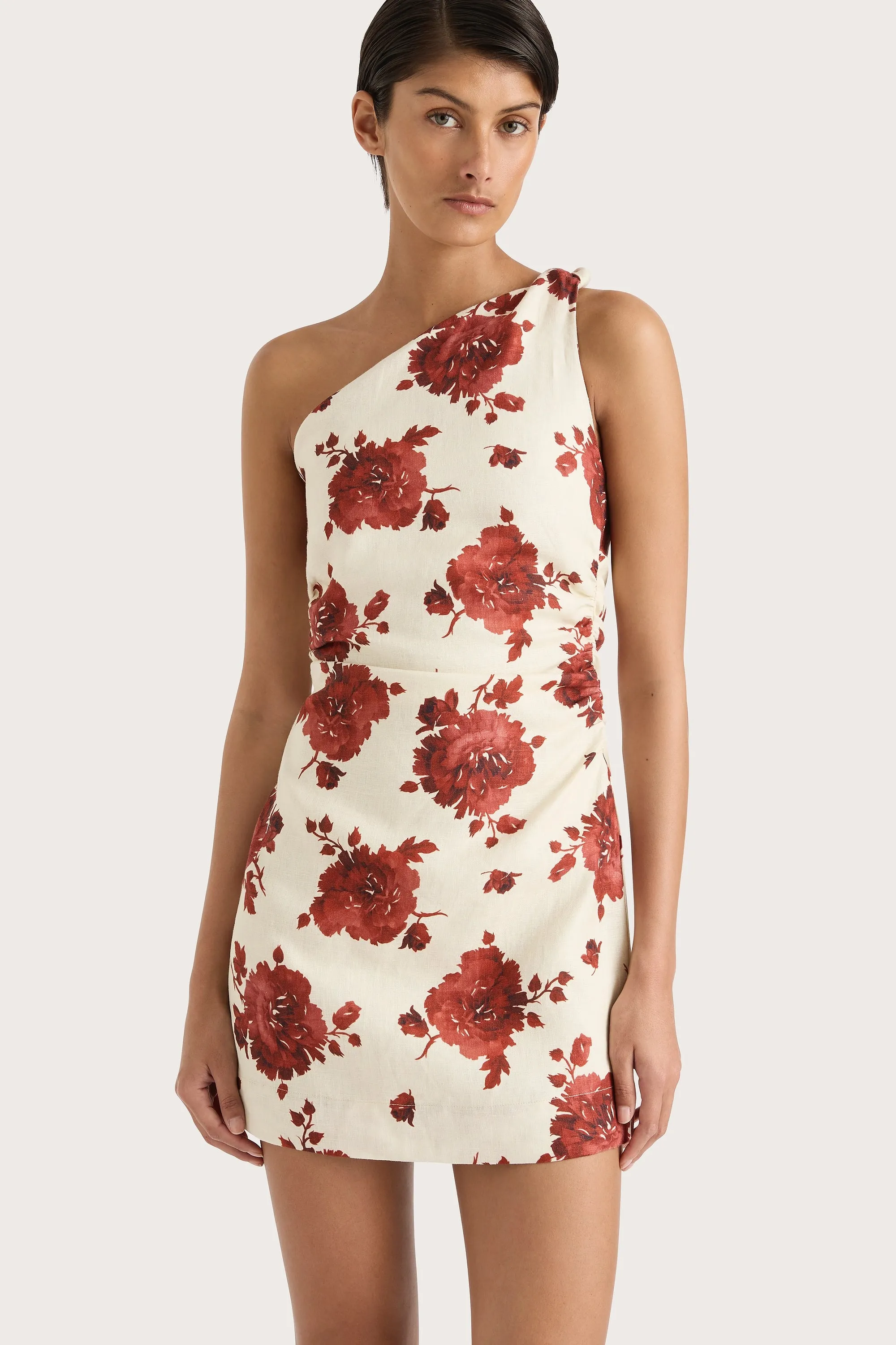 Marga Mini Dress Cecile Floral Garnet - Final Sale sold by Faithfull the Brand product image thumbnail 3