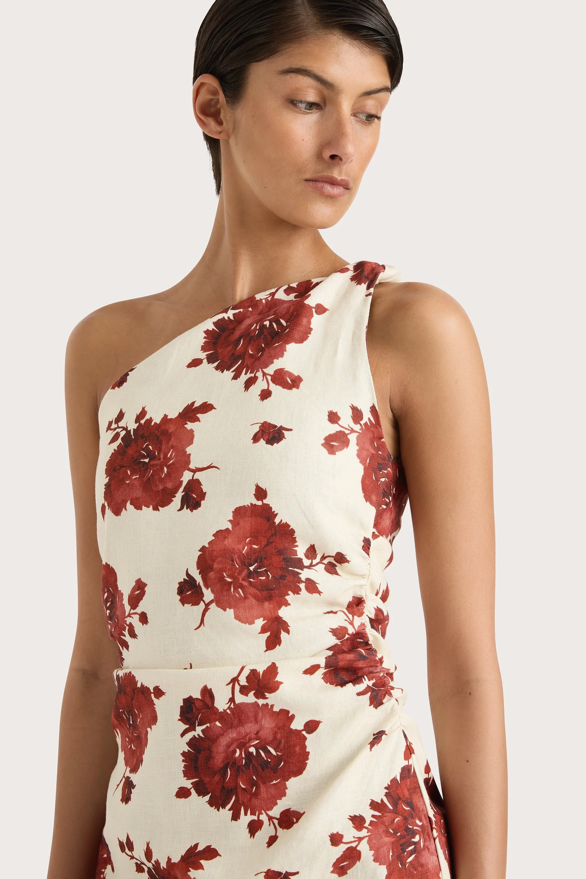 Marga Mini Dress Cecile Floral Garnet - Final Sale sold by Faithfull the Brand product image thumbnail 4