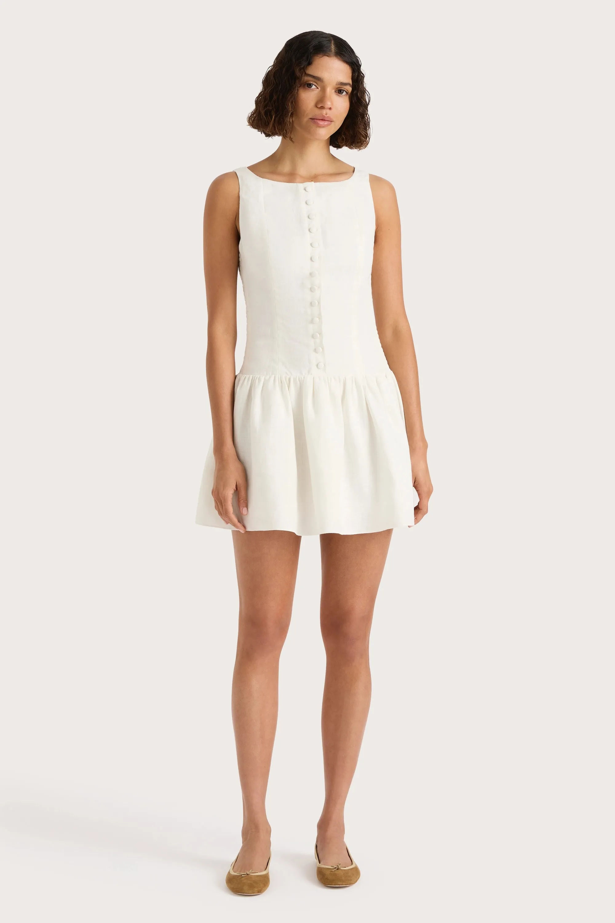 Blair Mini Dress White - Final Sale sold by Faithfull the Brand product image thumbnail 2