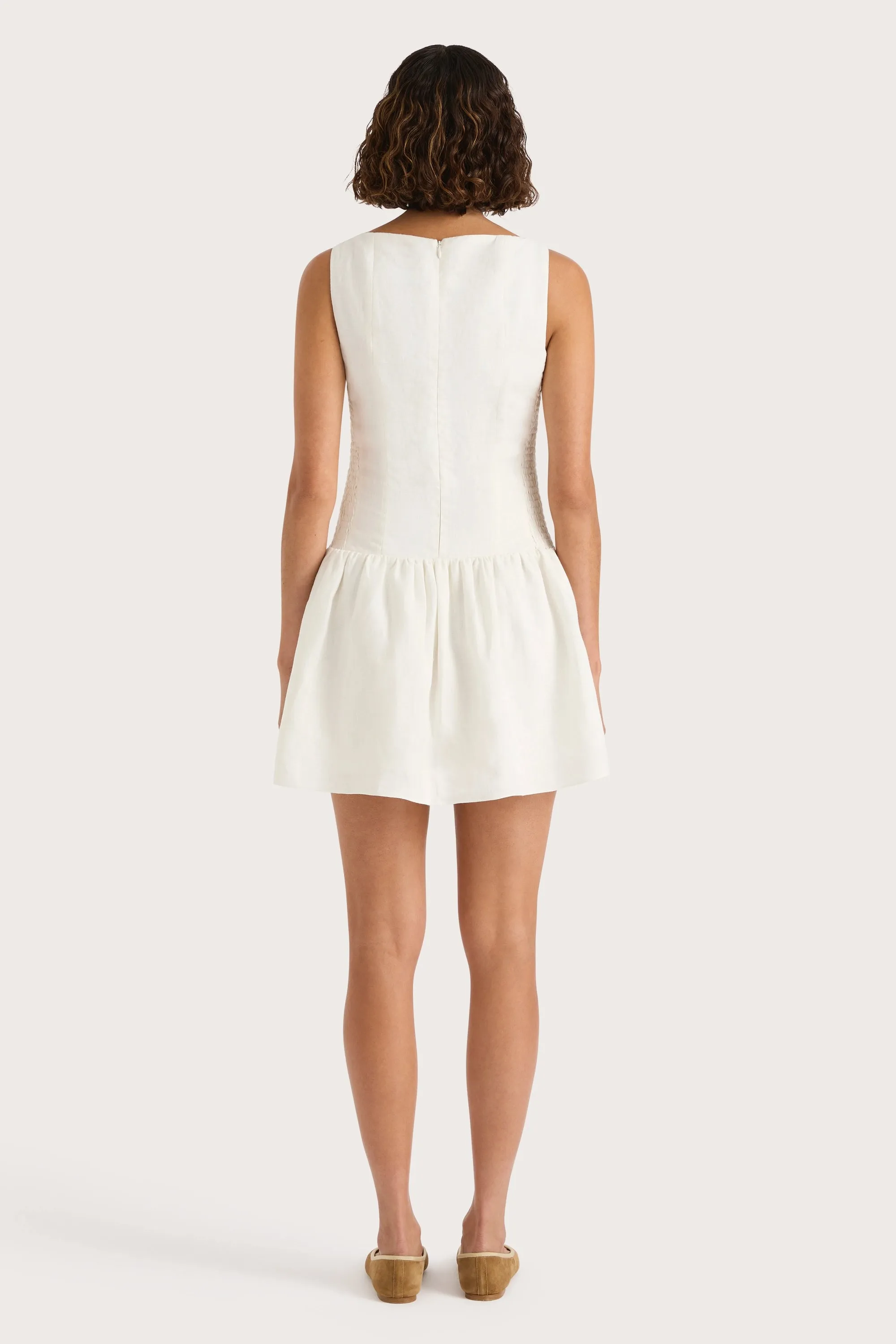Blair Mini Dress White - Final Sale sold by Faithfull the Brand product image thumbnail 4