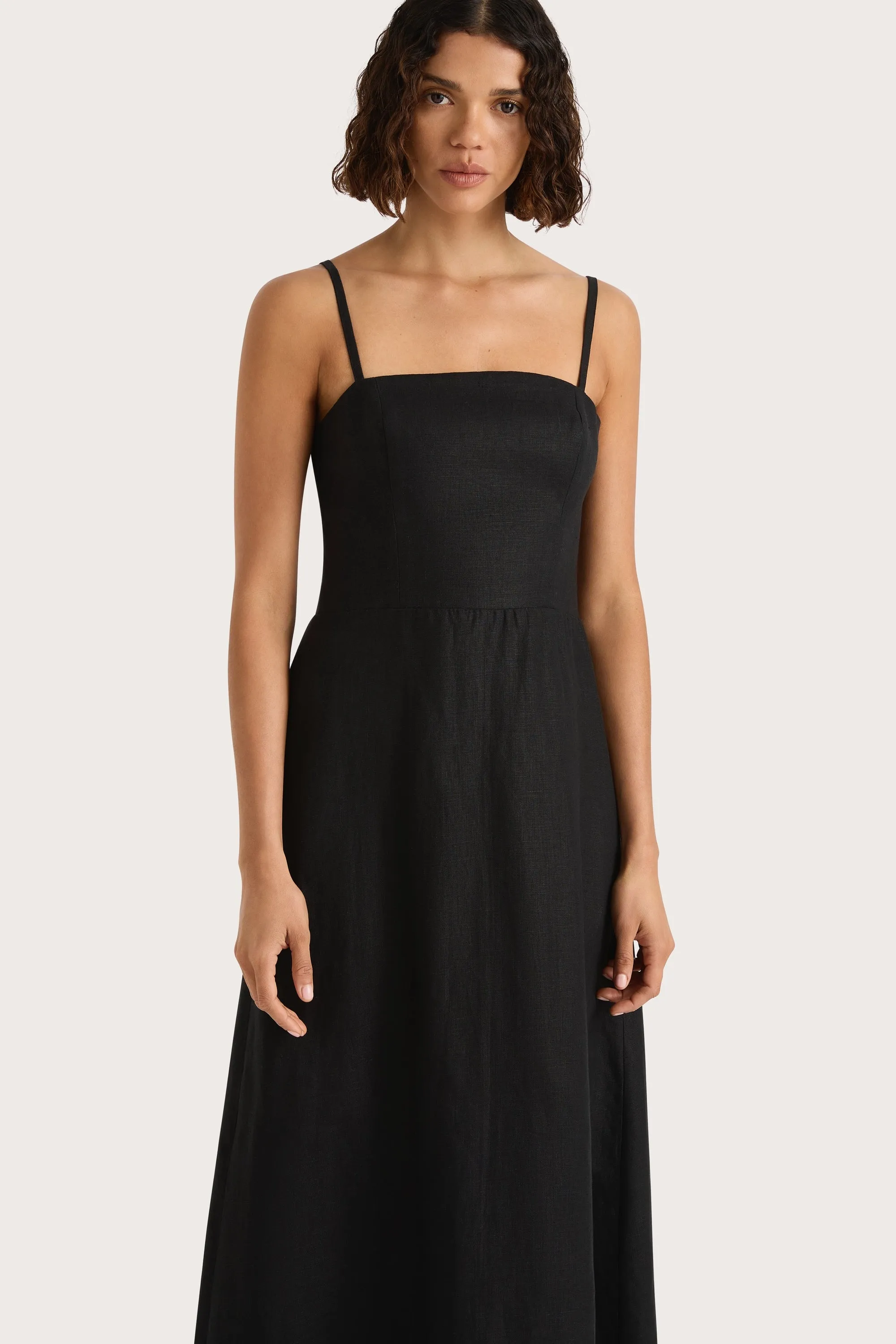 Valerie Midi Dress Black - Final Sale sold by Faithfull the Brand product image thumbnail 3