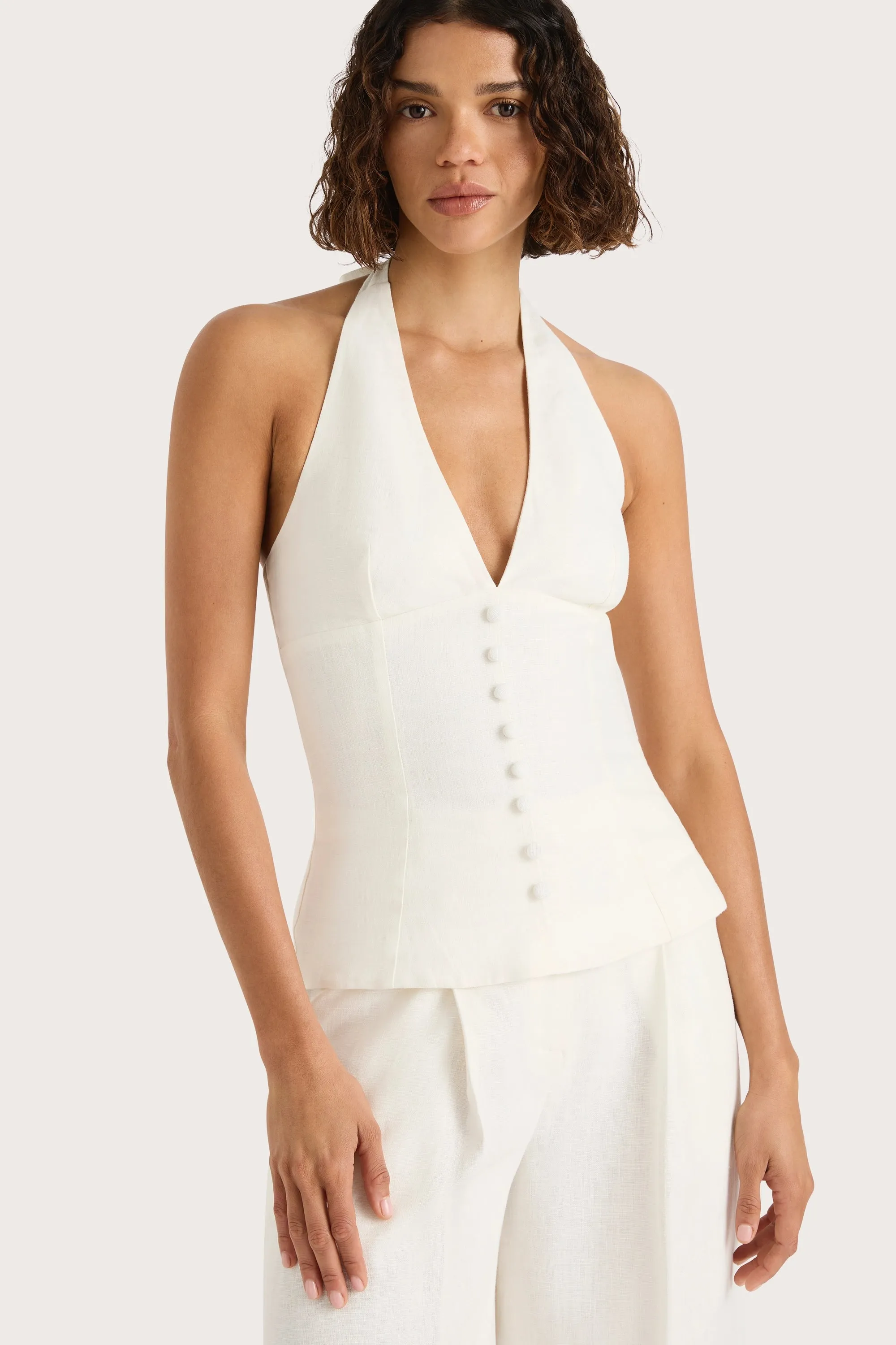 Marie Top White - Final Sale sold by Faithfull the Brand product image thumbnail 3