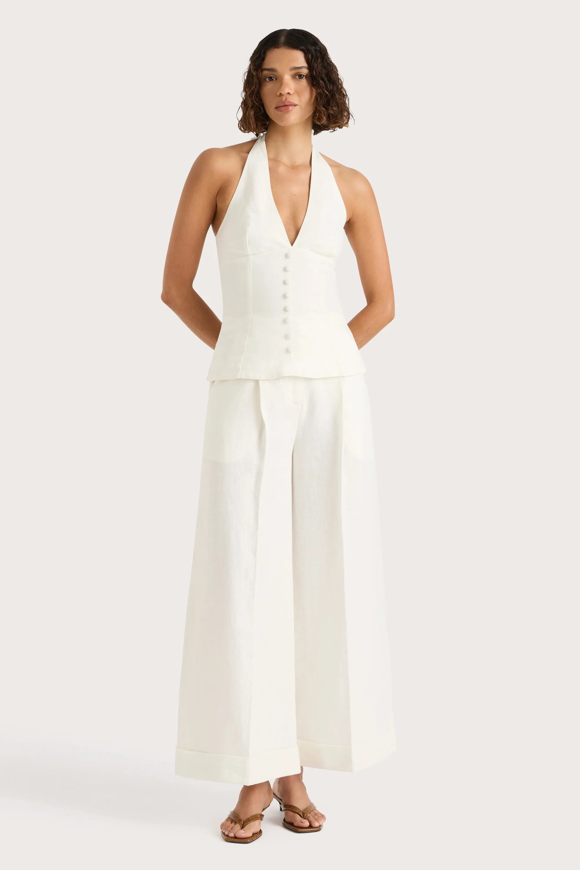 Marie Top White - Final Sale sold by Faithfull the Brand