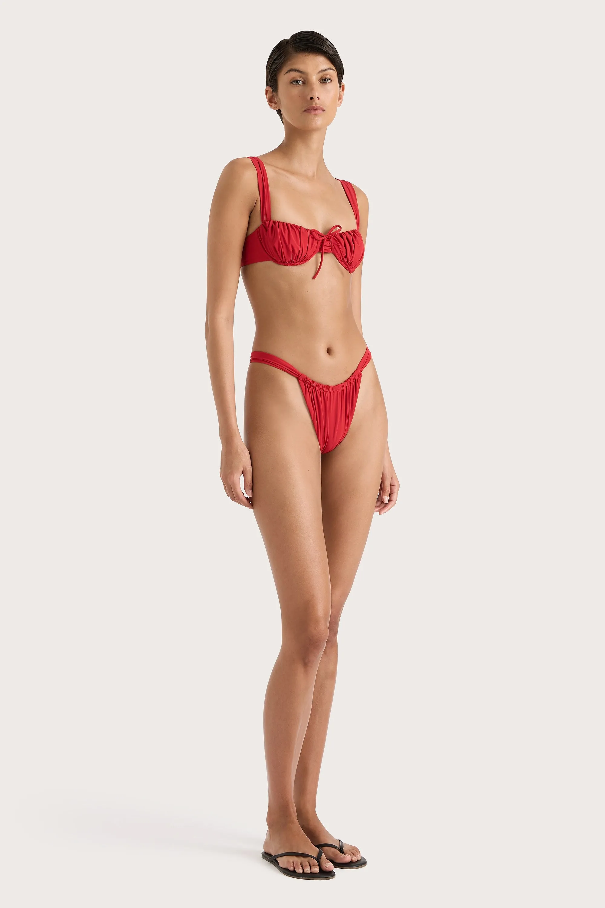 Dinard Bikini Top Red - Final Sale sold by Faithfull the Brand product image thumbnail 4