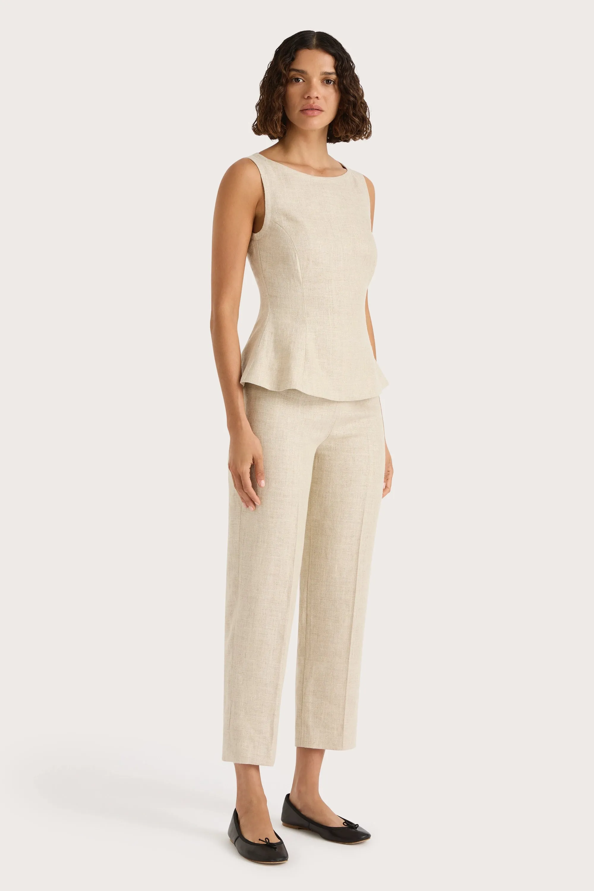 Claudine Pant Natural - Final Sale sold by Faithfull the Brand product image thumbnail 3