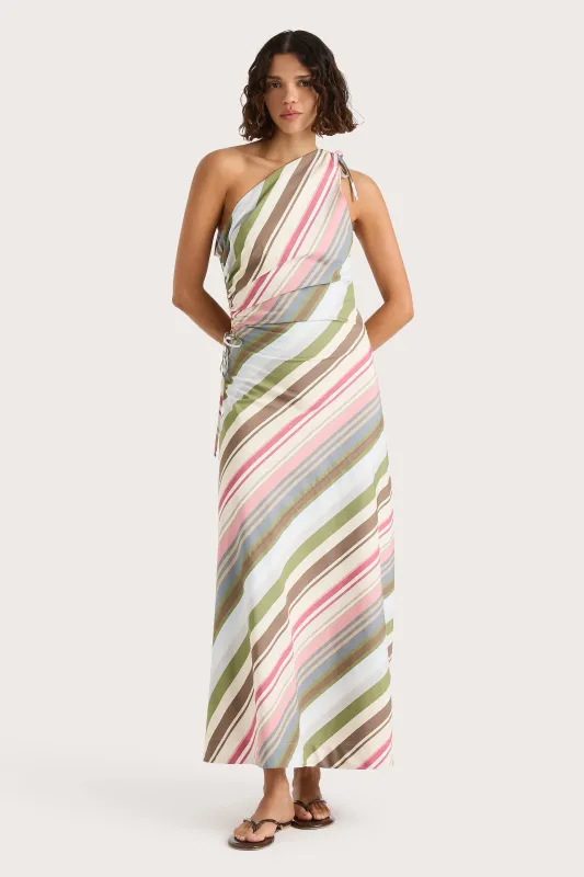 Laureles Maxi Dress Meleu Stripe Multi sold by Faithfull the Brand