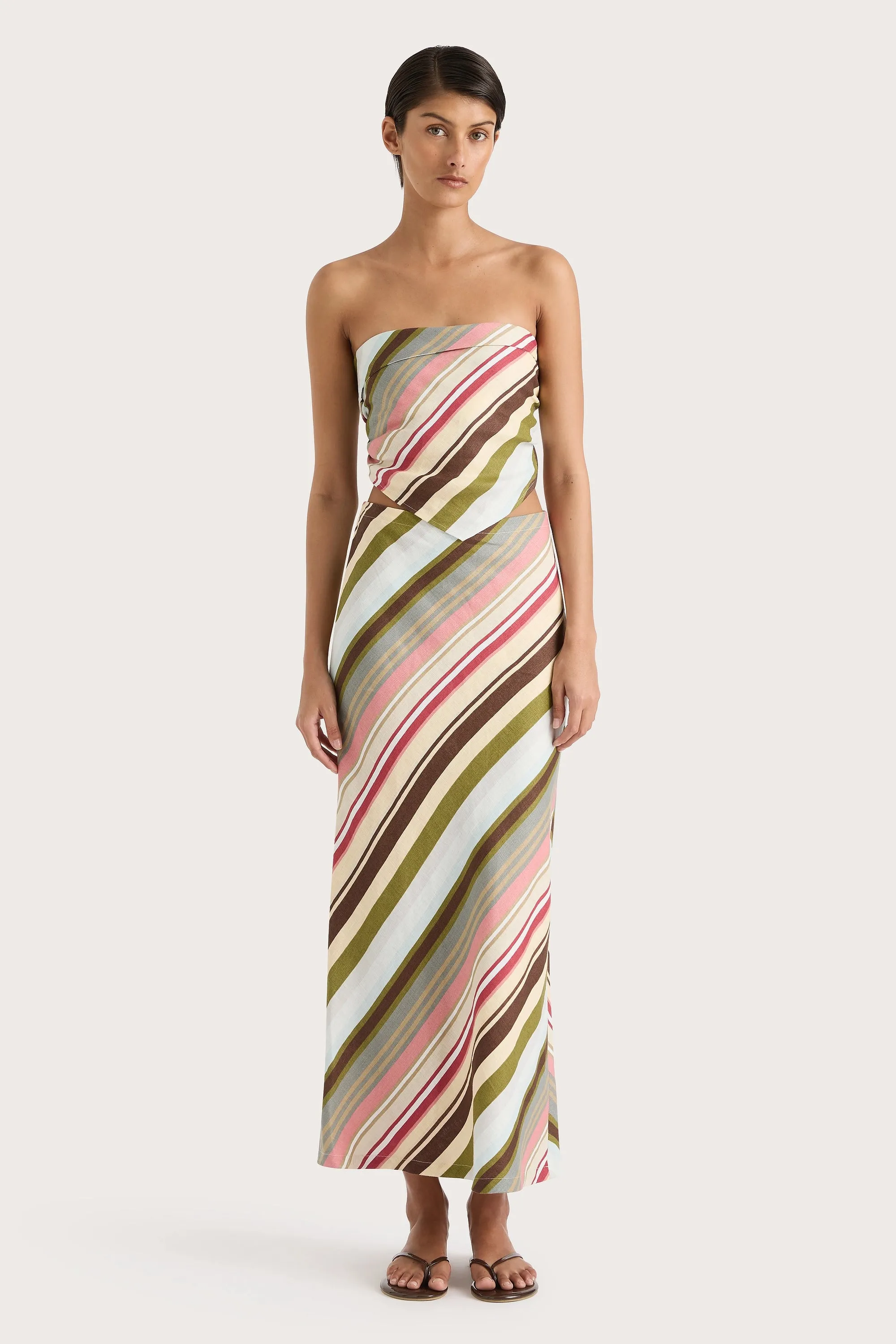 Elise Skirt Meleu Stripe Multi - Final Sale sold by Faithfull the Brand