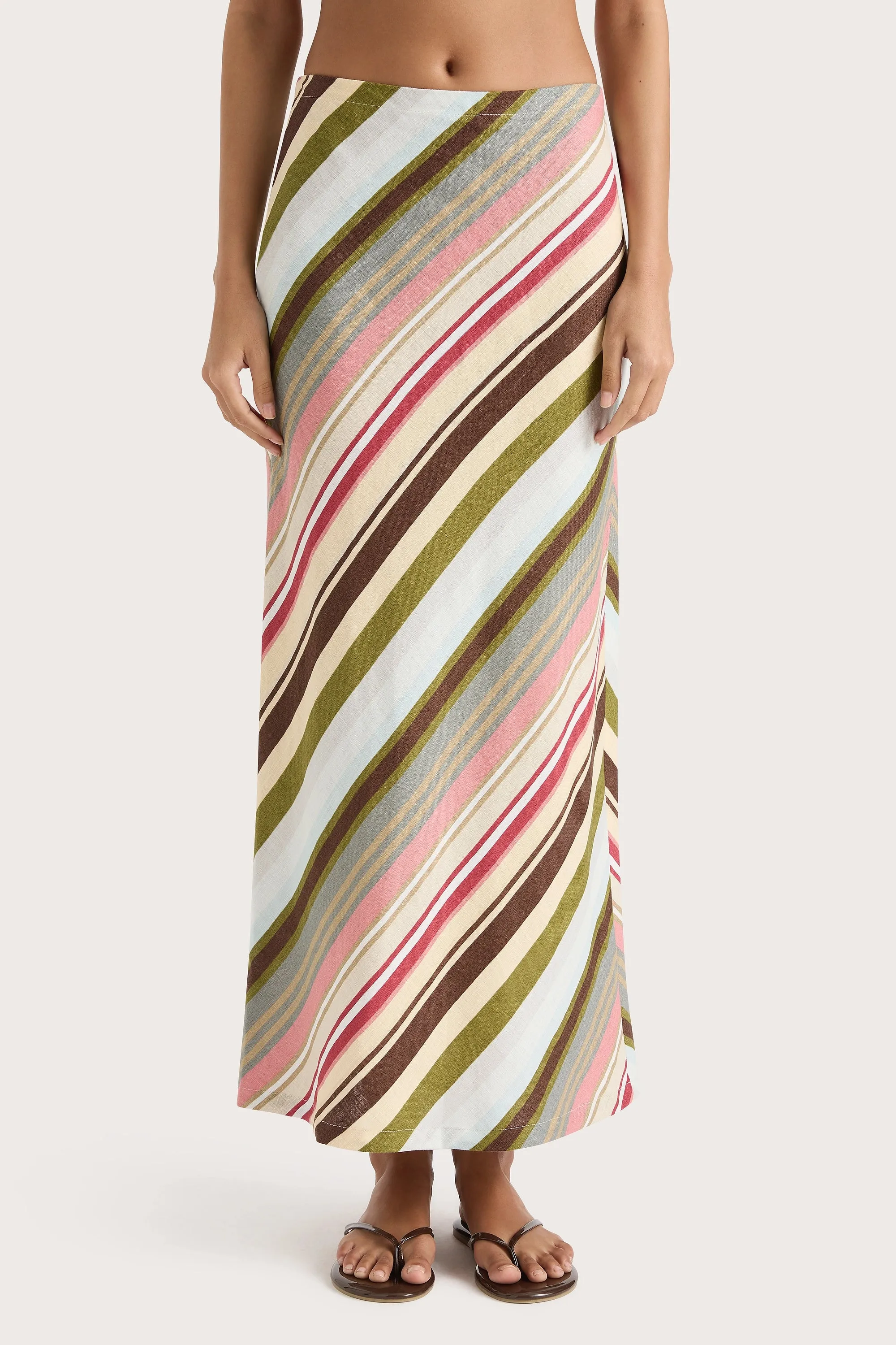 Elise Skirt Meleu Stripe Multi - Final Sale sold by Faithfull the Brand product image thumbnail 3
