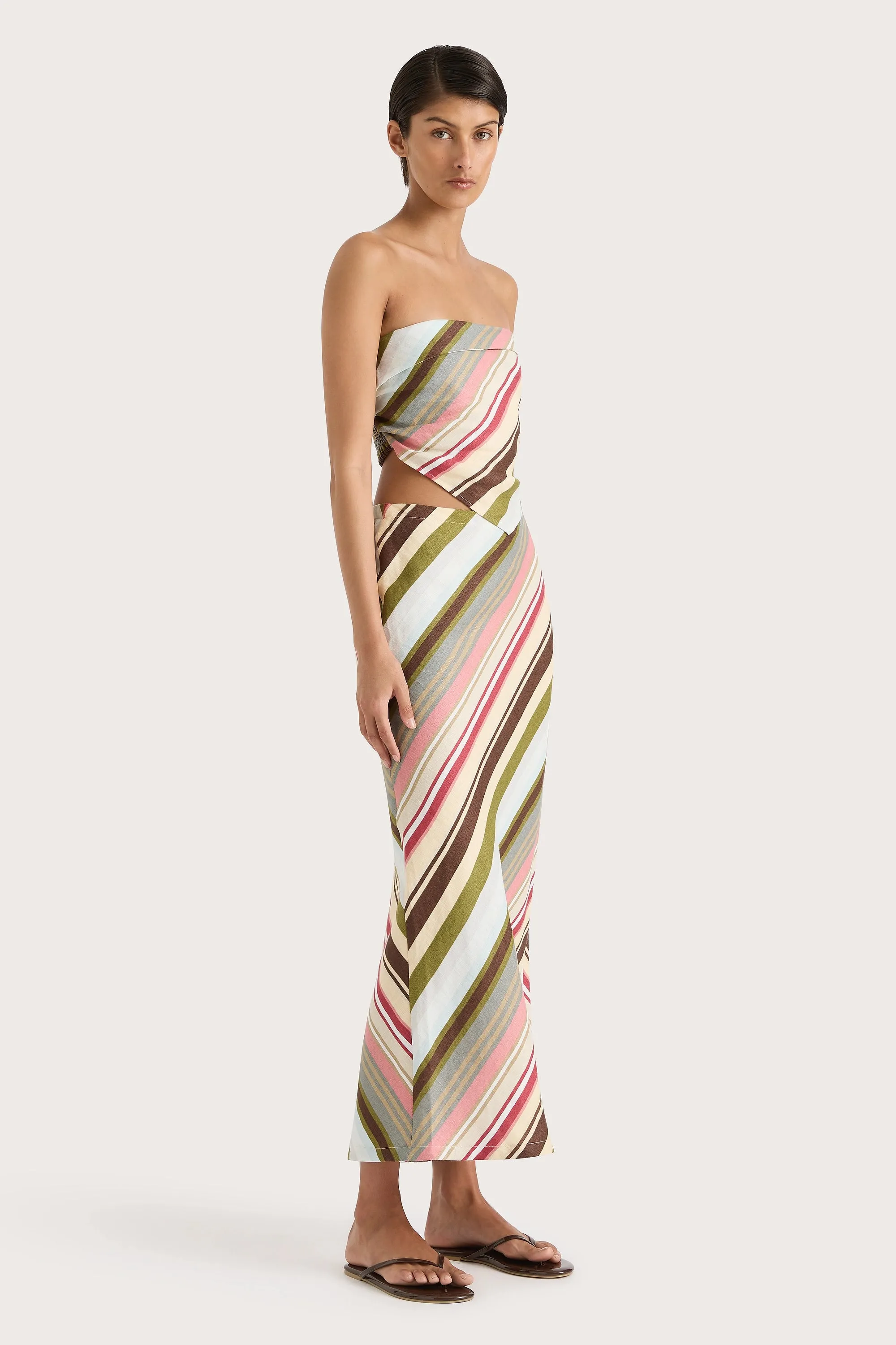 Elise Skirt Meleu Stripe Multi - Final Sale sold by Faithfull the Brand product image thumbnail 4