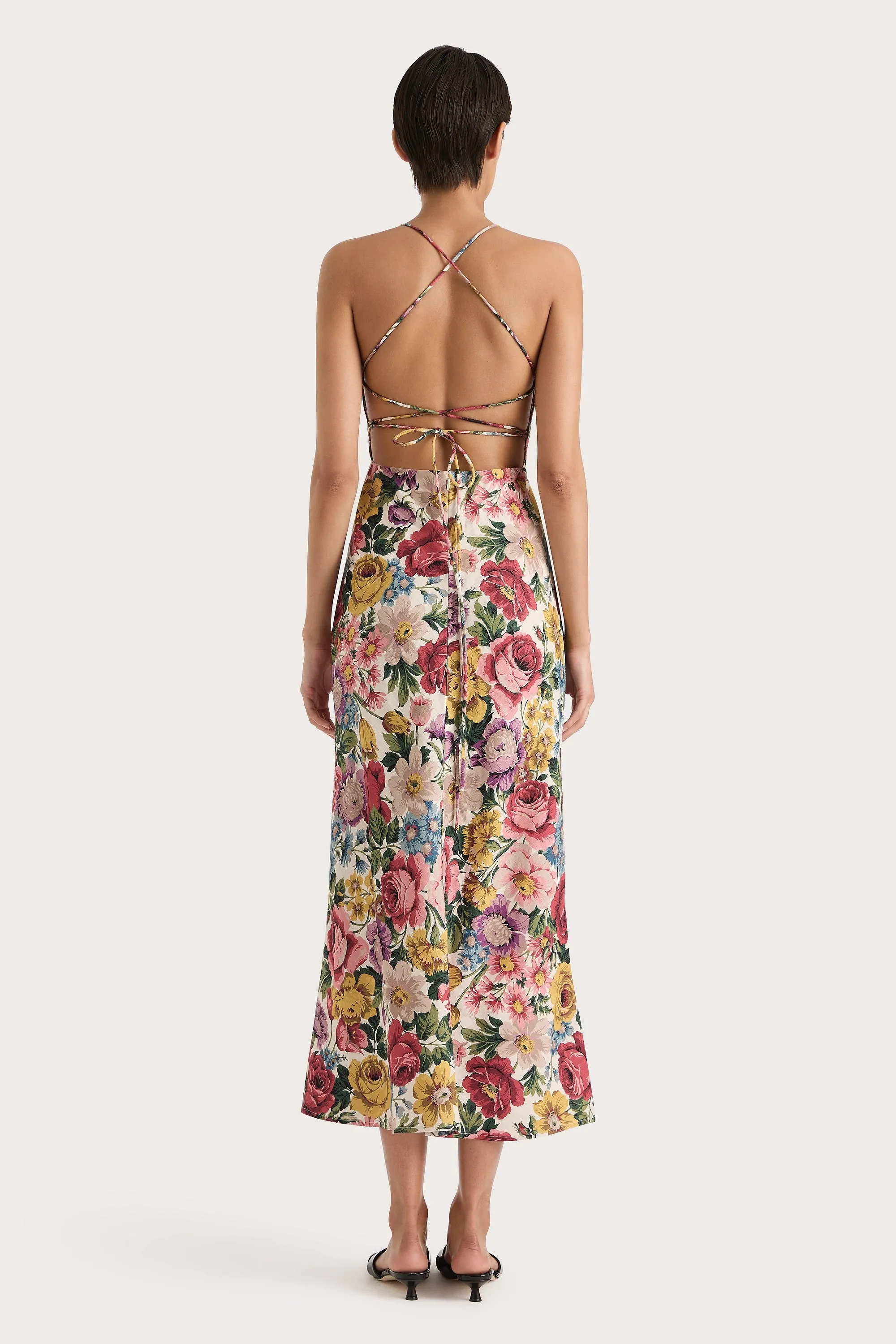 Eugenie Midi Dress Colette Floral Multi - Final Sale sold by Faithfull the Brand product image thumbnail 4