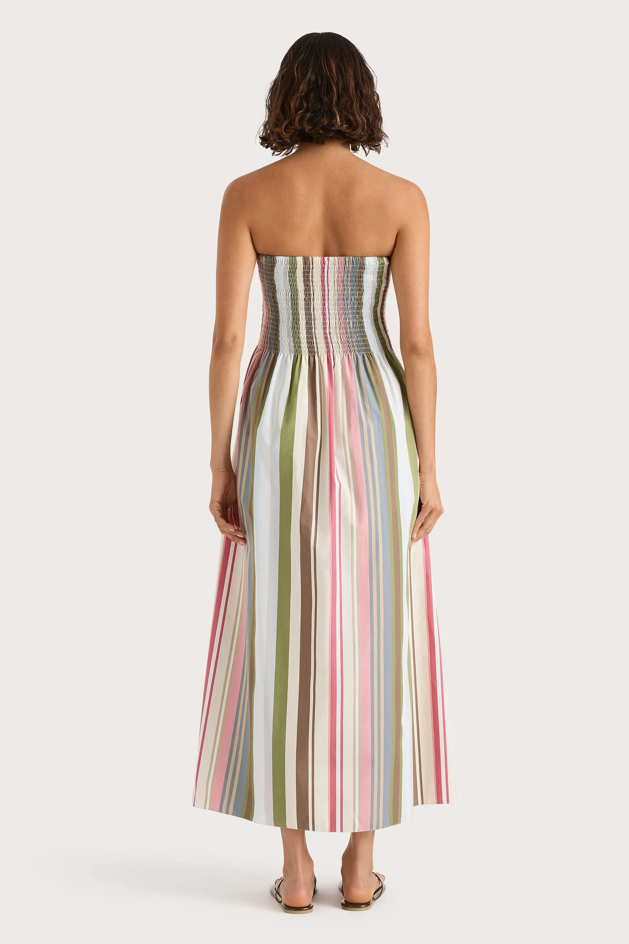 Jamie Midi Dress Meleu Stripe Multi - Final Sale sold by Faithfull the Brand product image thumbnail 4