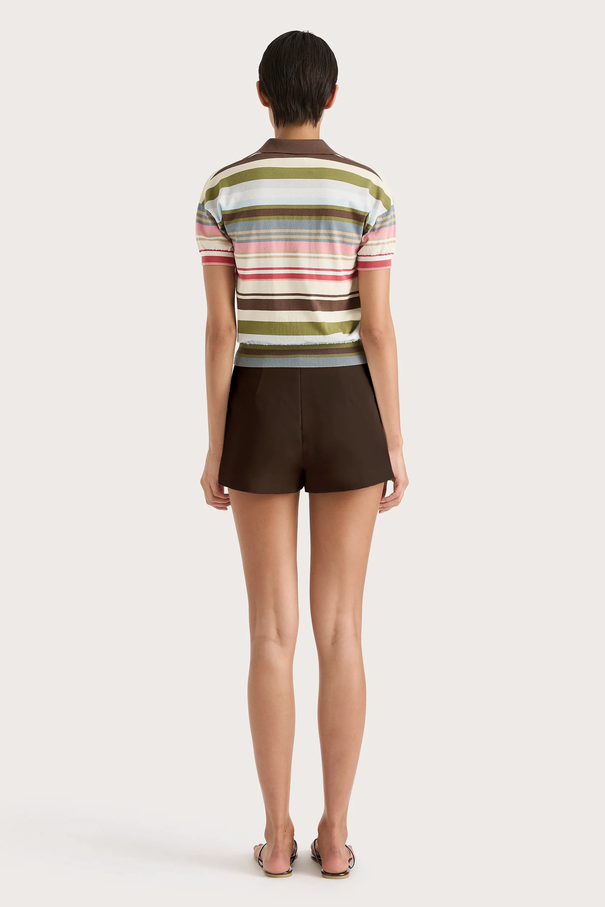 Sable Polo Shirt Meleu Stripe Multi sold by Faithfull the Brand product image thumbnail 5