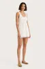 Juliet Mini Dress White sold by Faithfull the Brand