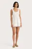Juliet Mini Dress White sold by Faithfull the Brand