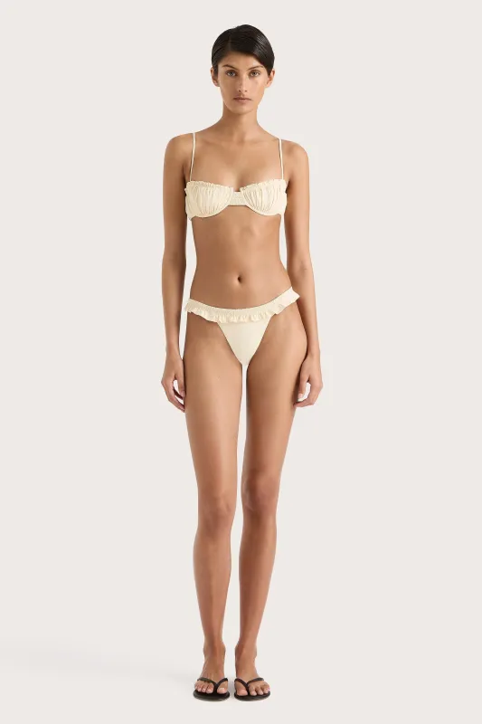 Esterel Bikini Top Butter sold by Faithfull the Brand