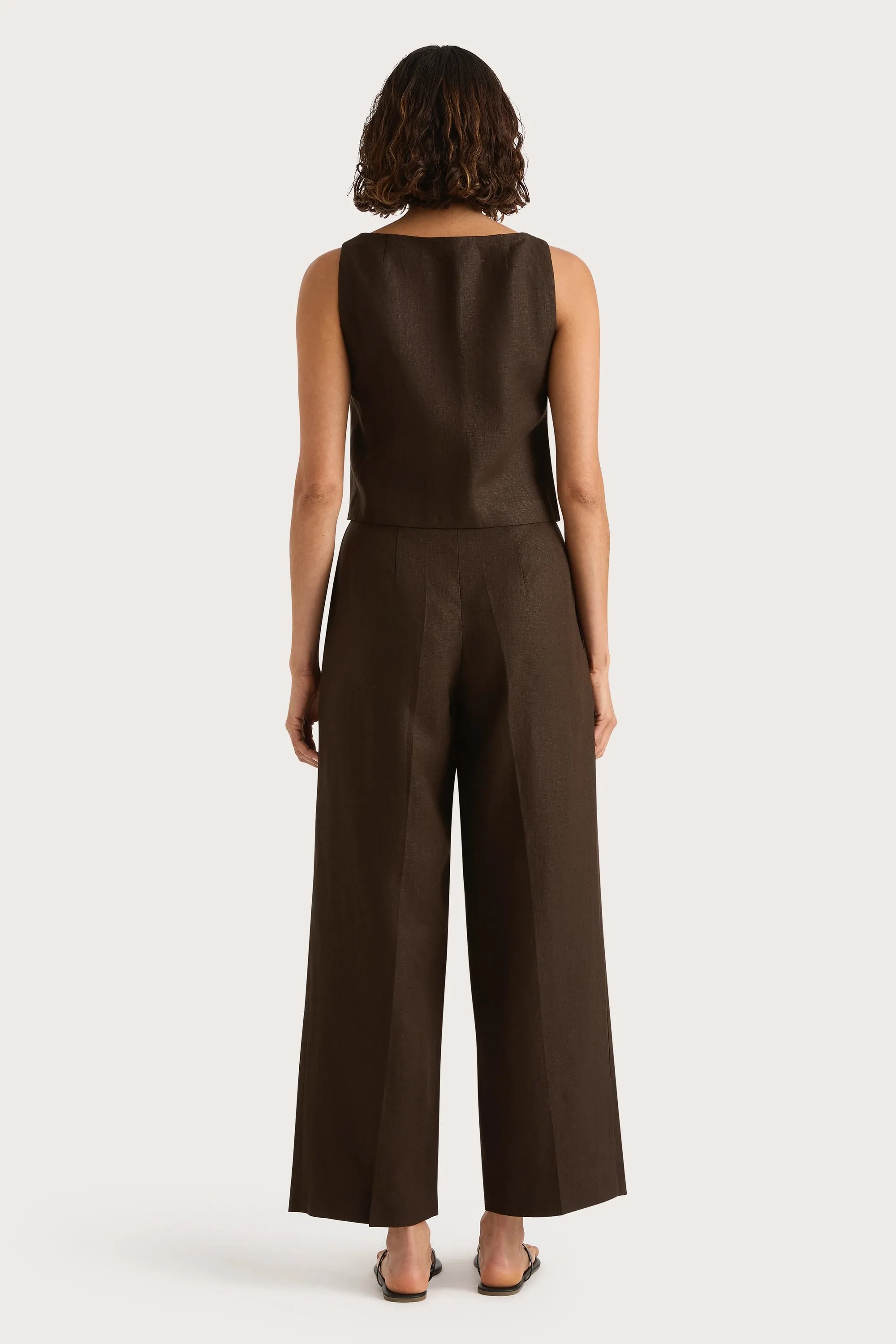 Stevie Trouser Coffee - Final Sale sold by Faithfull the Brand product image thumbnail 5