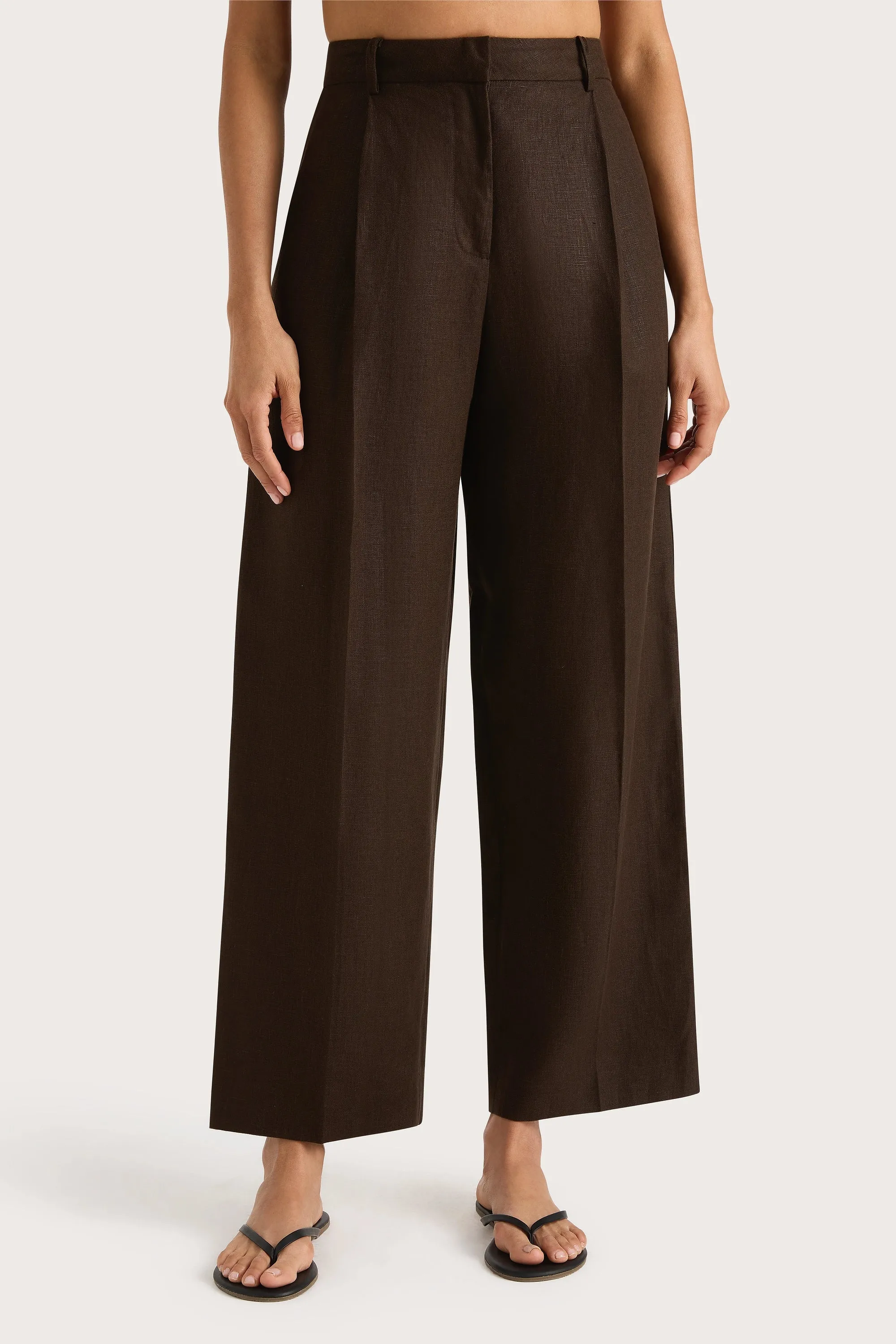 Stevie Trouser Coffee - Final Sale sold by Faithfull the Brand product image thumbnail 3